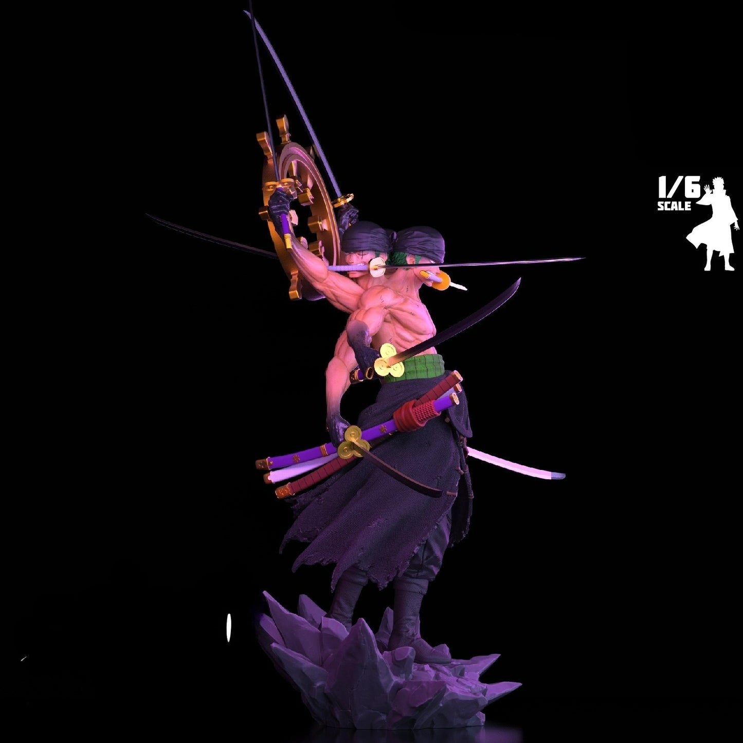 3297 Zoro Ashura - One Piece - STL 3D Print Files