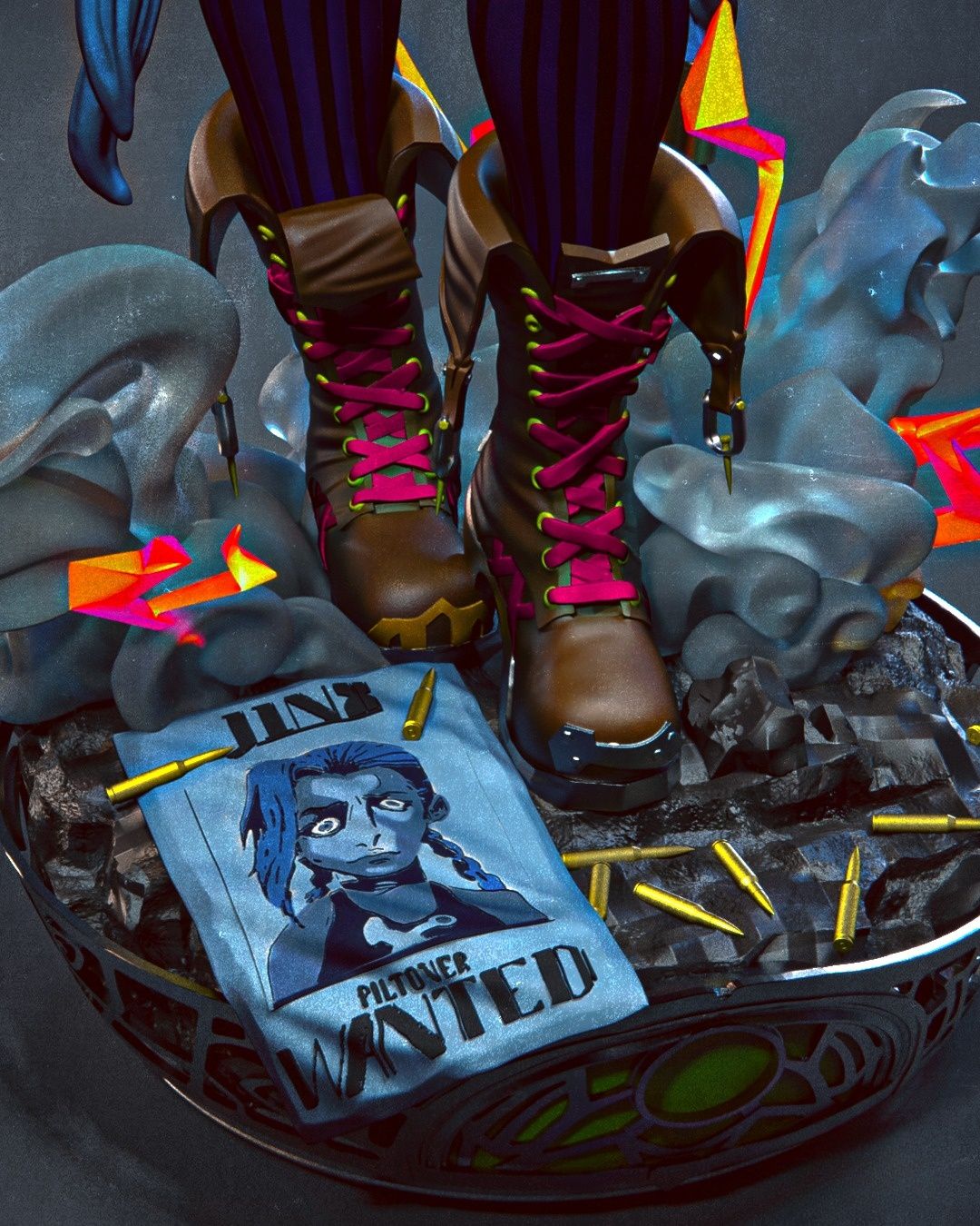 3928 Jinx NSFW - League Of Legends - STL 3D Print Files