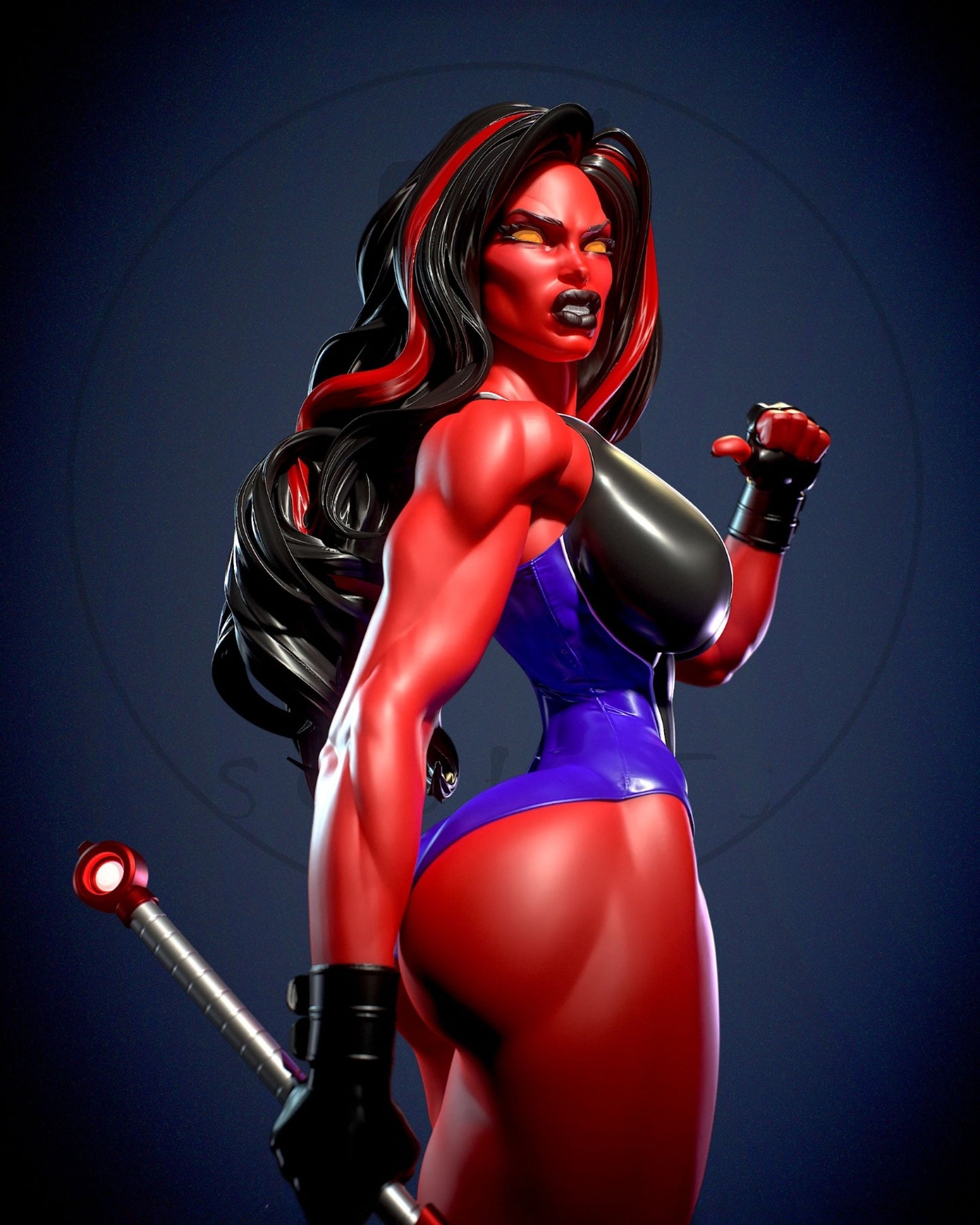 3972 She Hulk Red - Marvel Comics - STL 3D Print Files