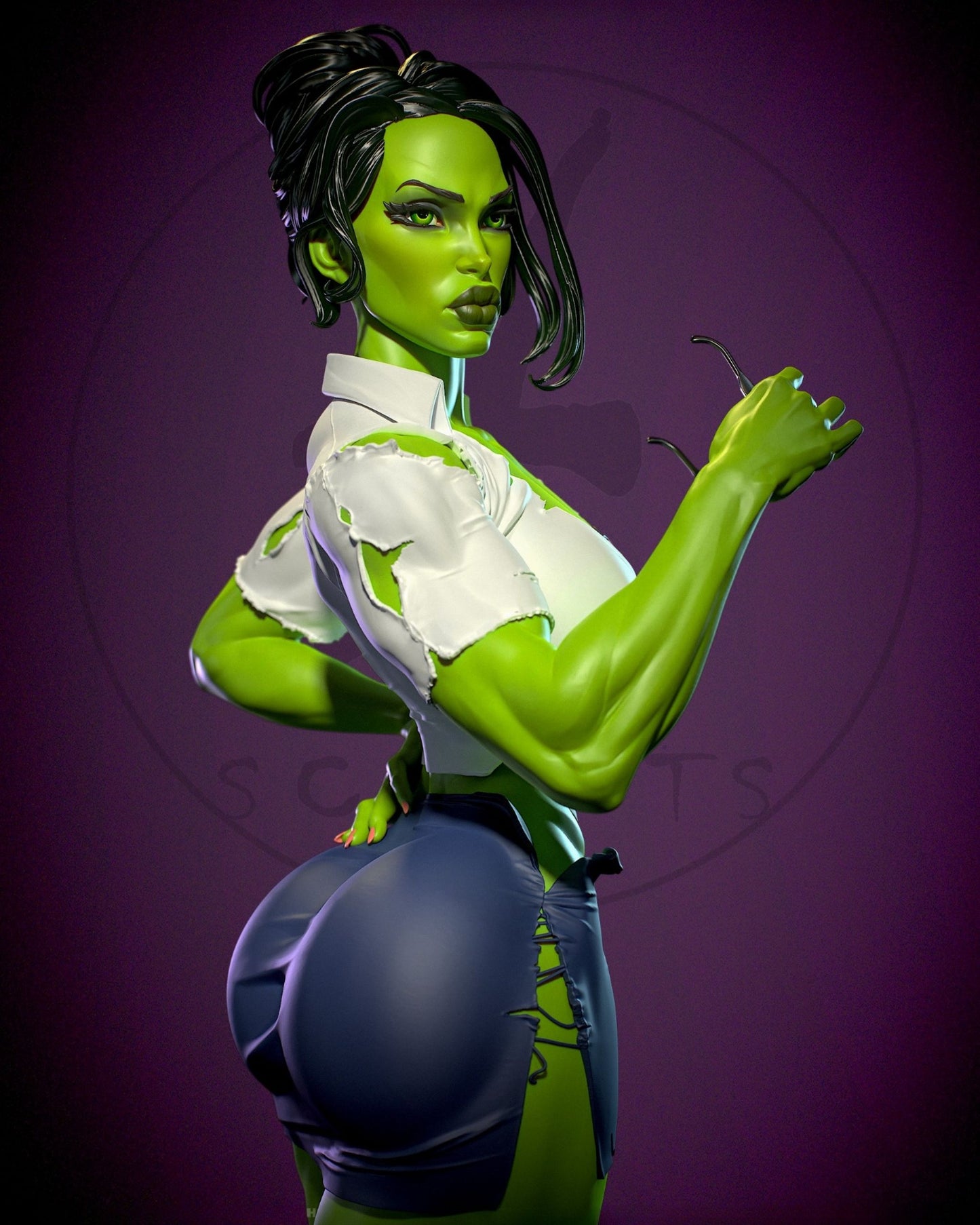 3973 She Hulk NSFW - Marvel Comics - STL 3D Print Files