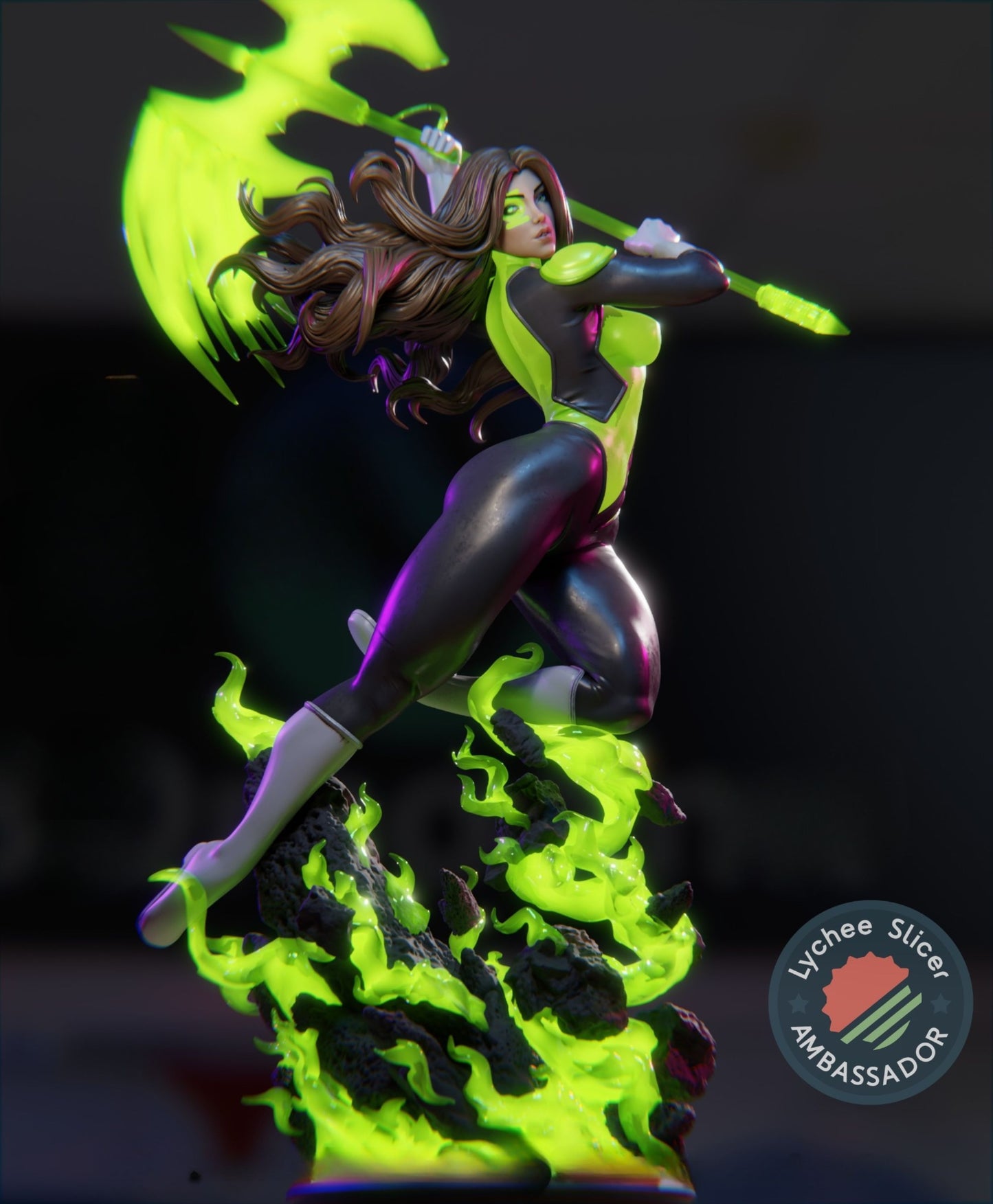 4064 Jessica Cruz - Yellow Lantern - STL 3D Print Files