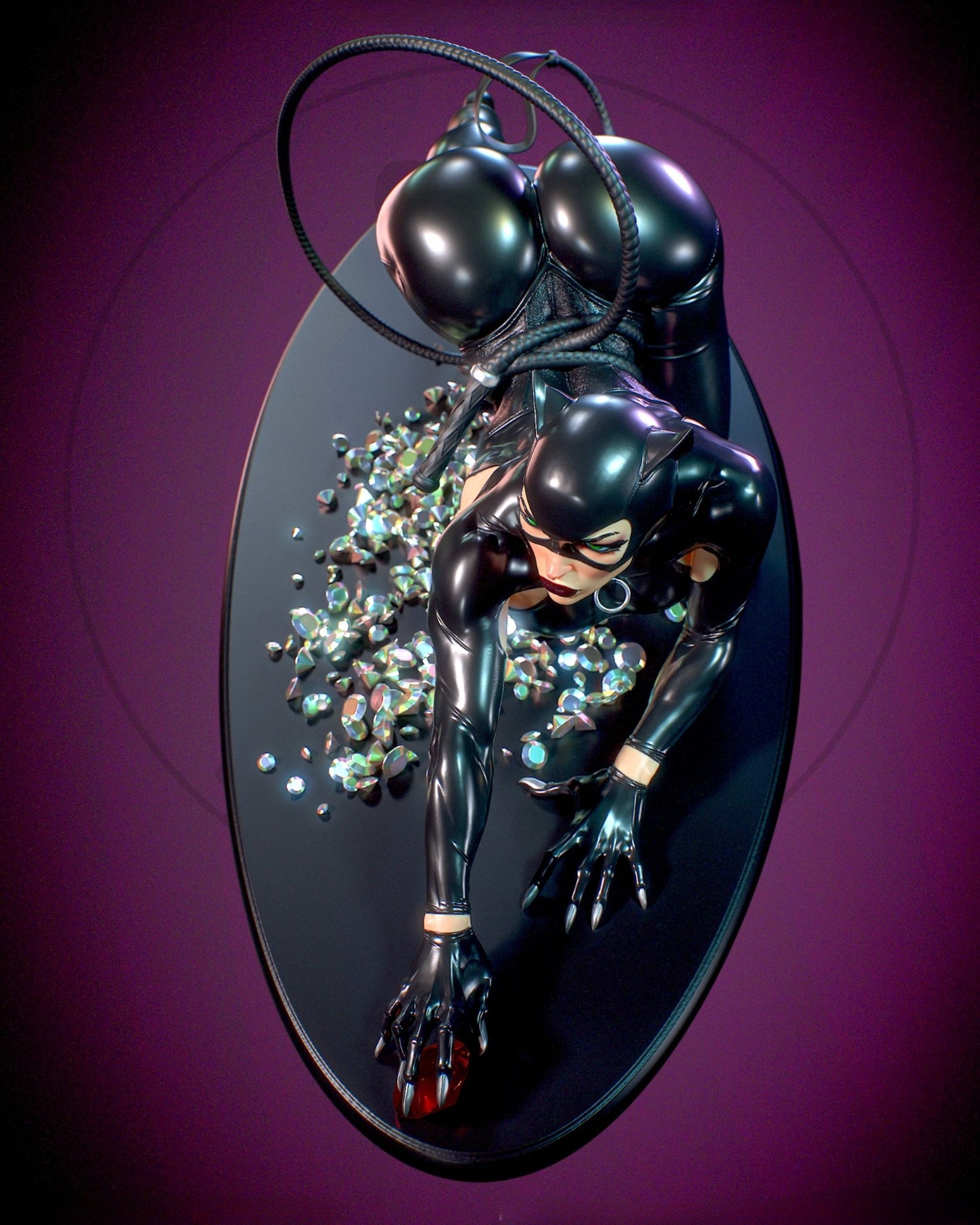 4112 Catwoman NSFW - DC COMICS - STL 3D Print Files