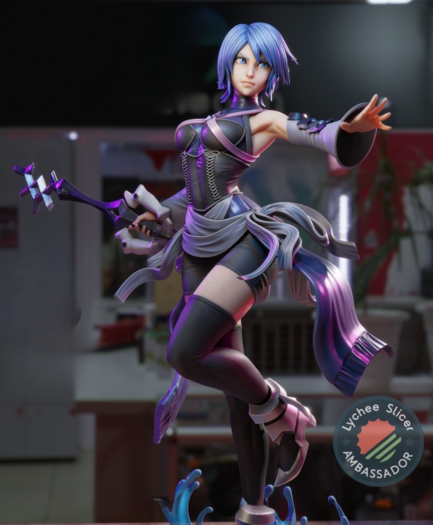 4125 Aqua - Kingdom Hearts - STL 3d Print Files