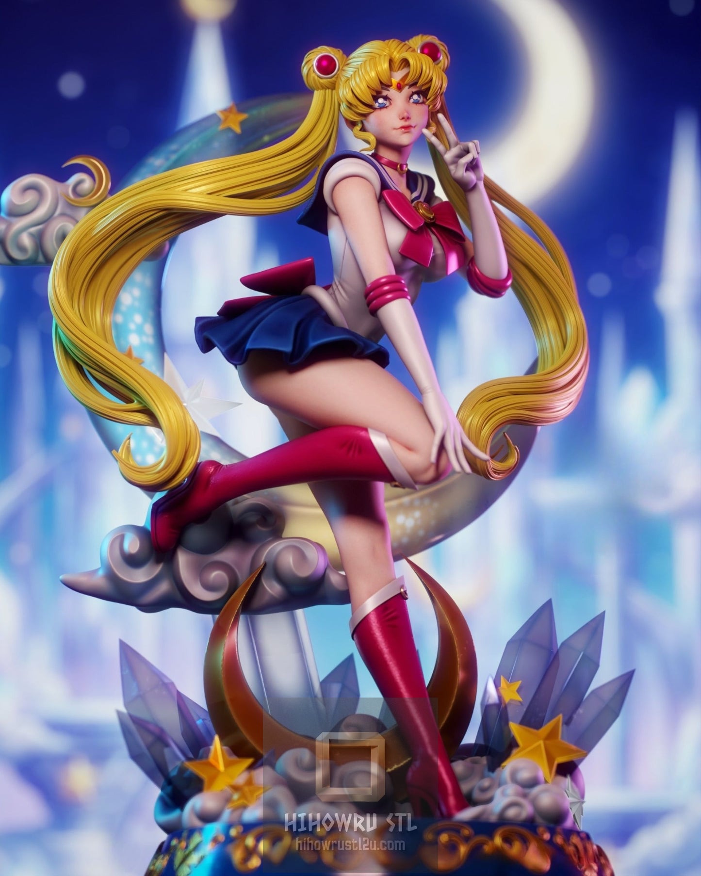 5163 Sailor Moon - Usagi Tsukino - STL 3D Print Files