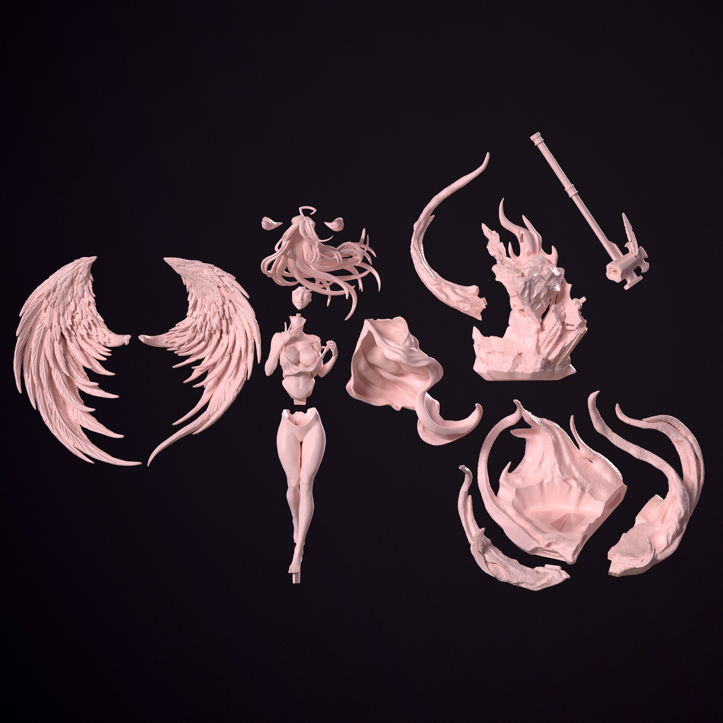 3217 Albedo NSFW - Overlord - STL 3D Print Files