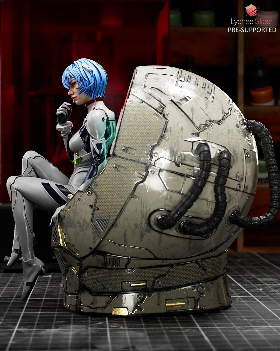 4010 Rei Ayanami - Evangelion - STL 3D Print Files