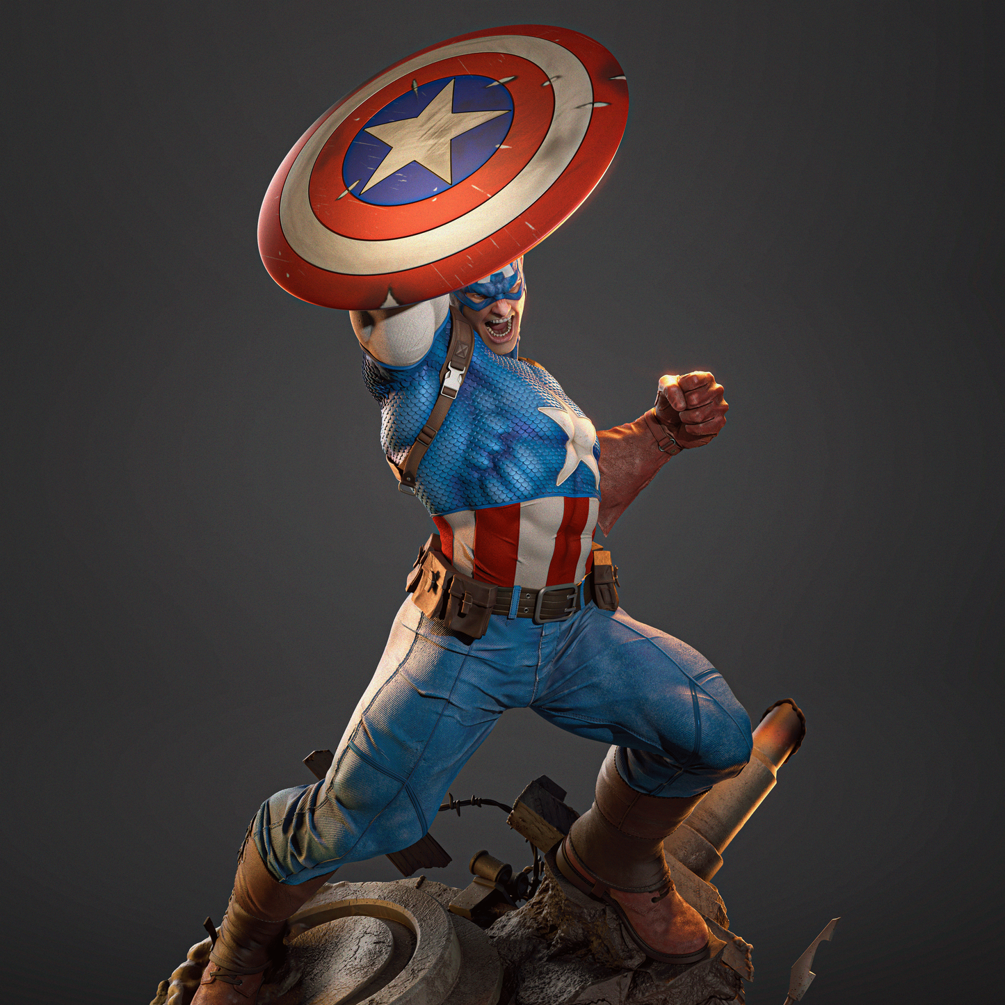 2381 Captain America - Marvel Comics - STL 3D Print Files