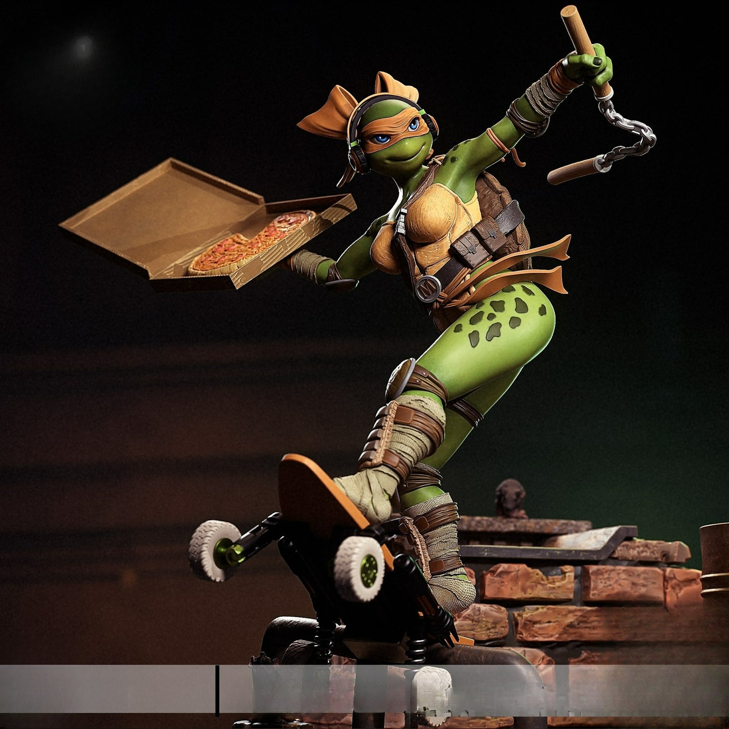 3295 Lady Michelangelo - TMNT - STL 3D Print Files