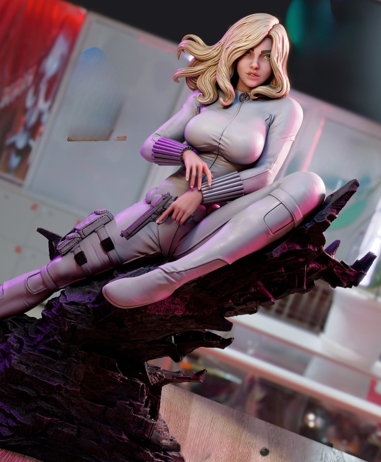 3463 Black Widow Comic - STL 3D Print Files