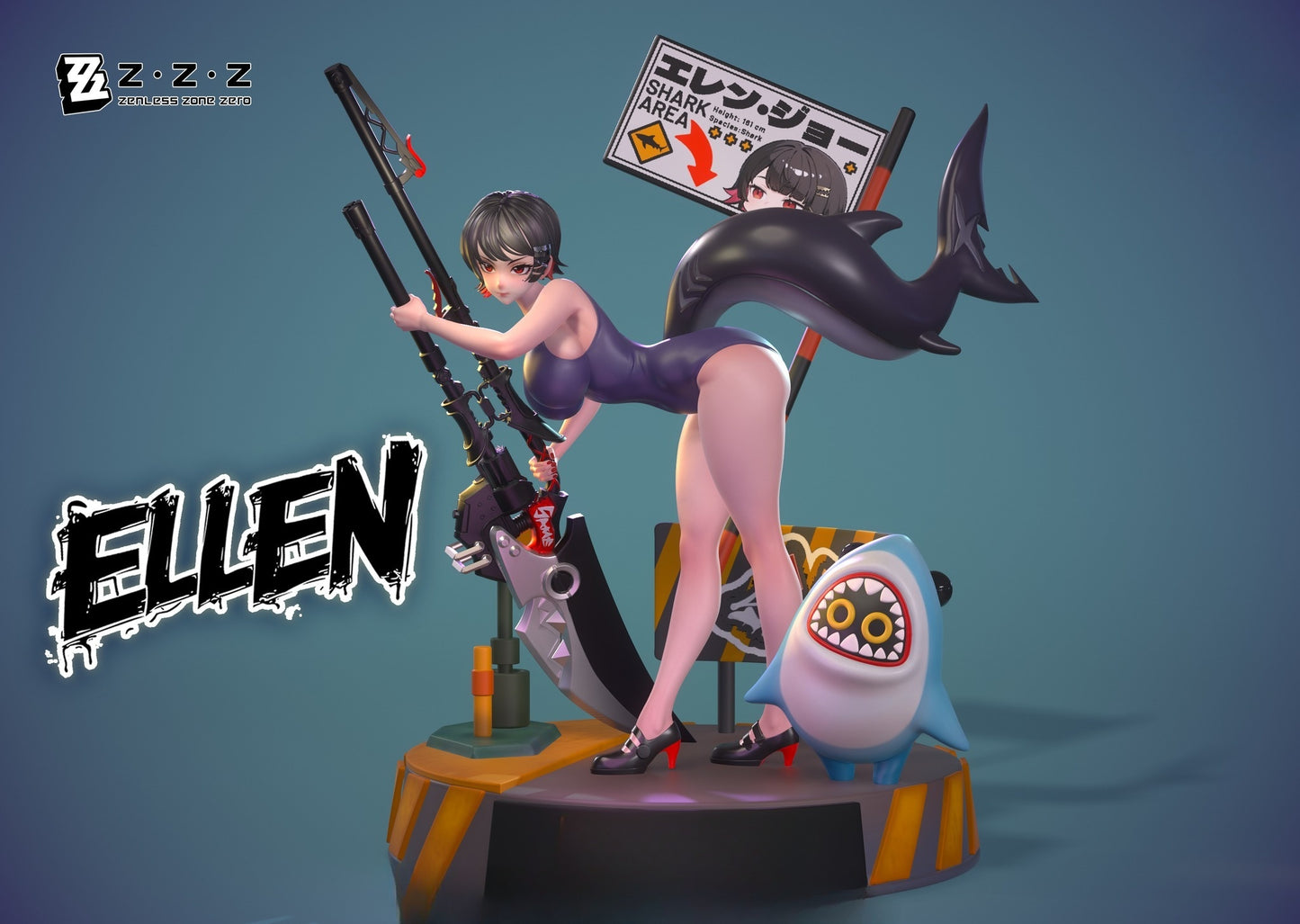 3979 Ellen Joe NSFW - Zenless Zone Zero - STL 3D Print Files