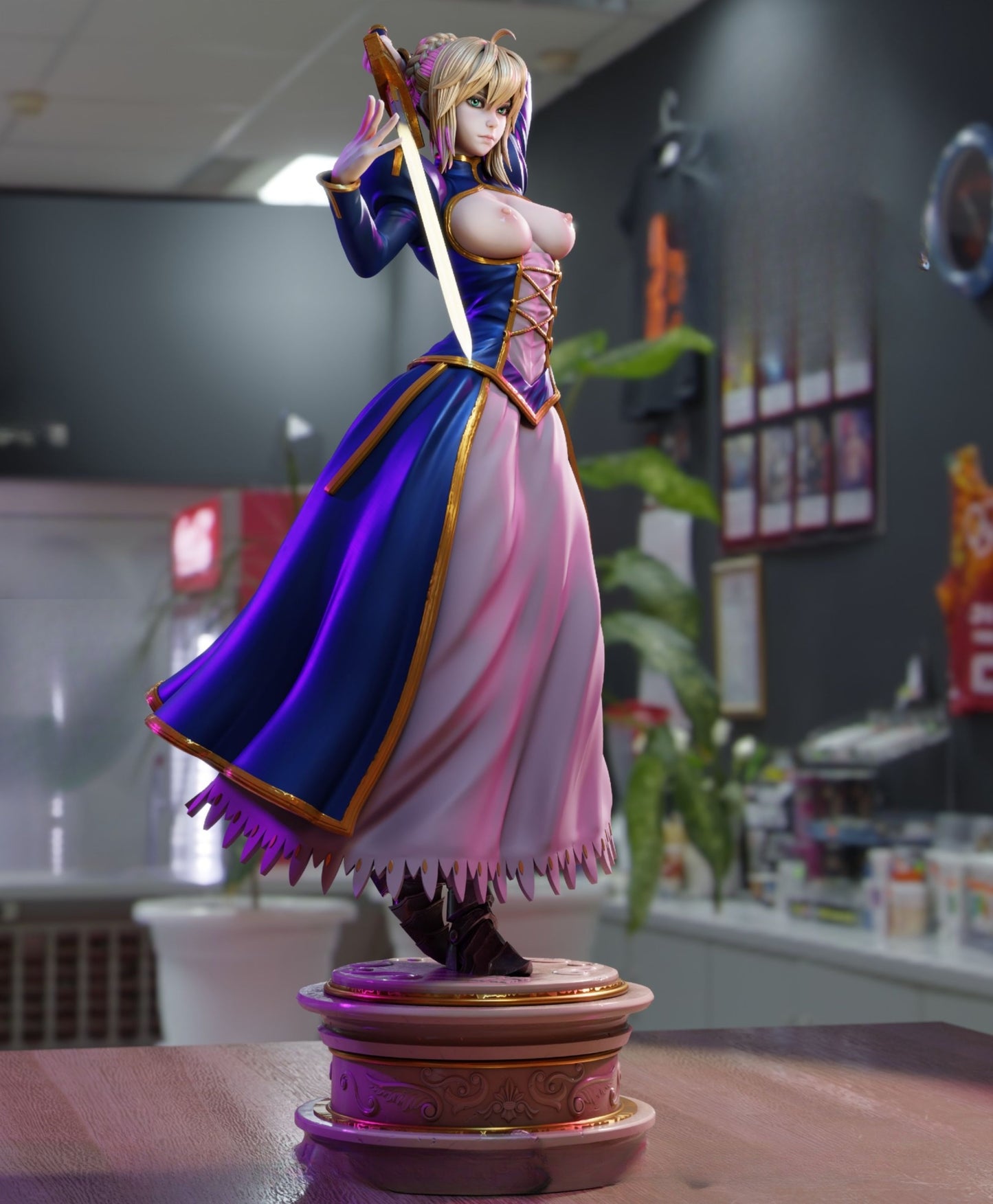4212 Saber NSFW - Fate/Stay Night - STL 3D Print Files