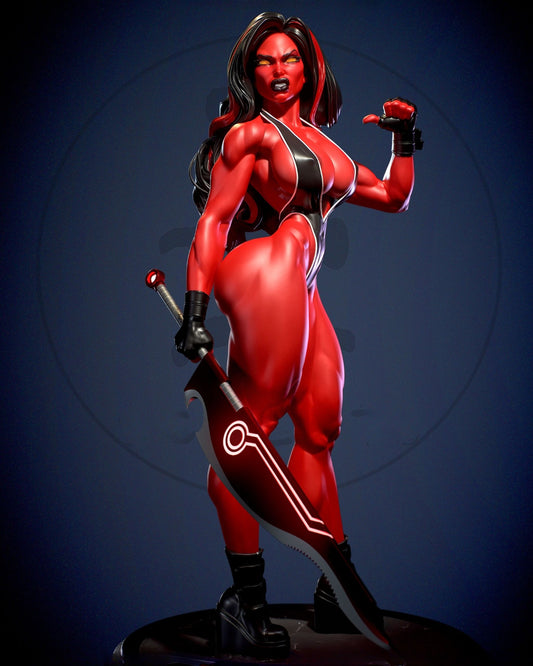 3972 She Hulk Red - Marvel Comics - STL 3D Print Files