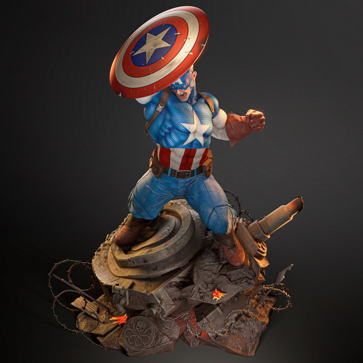 2381 Captain America - Marvel Comics - STL 3D Print Files