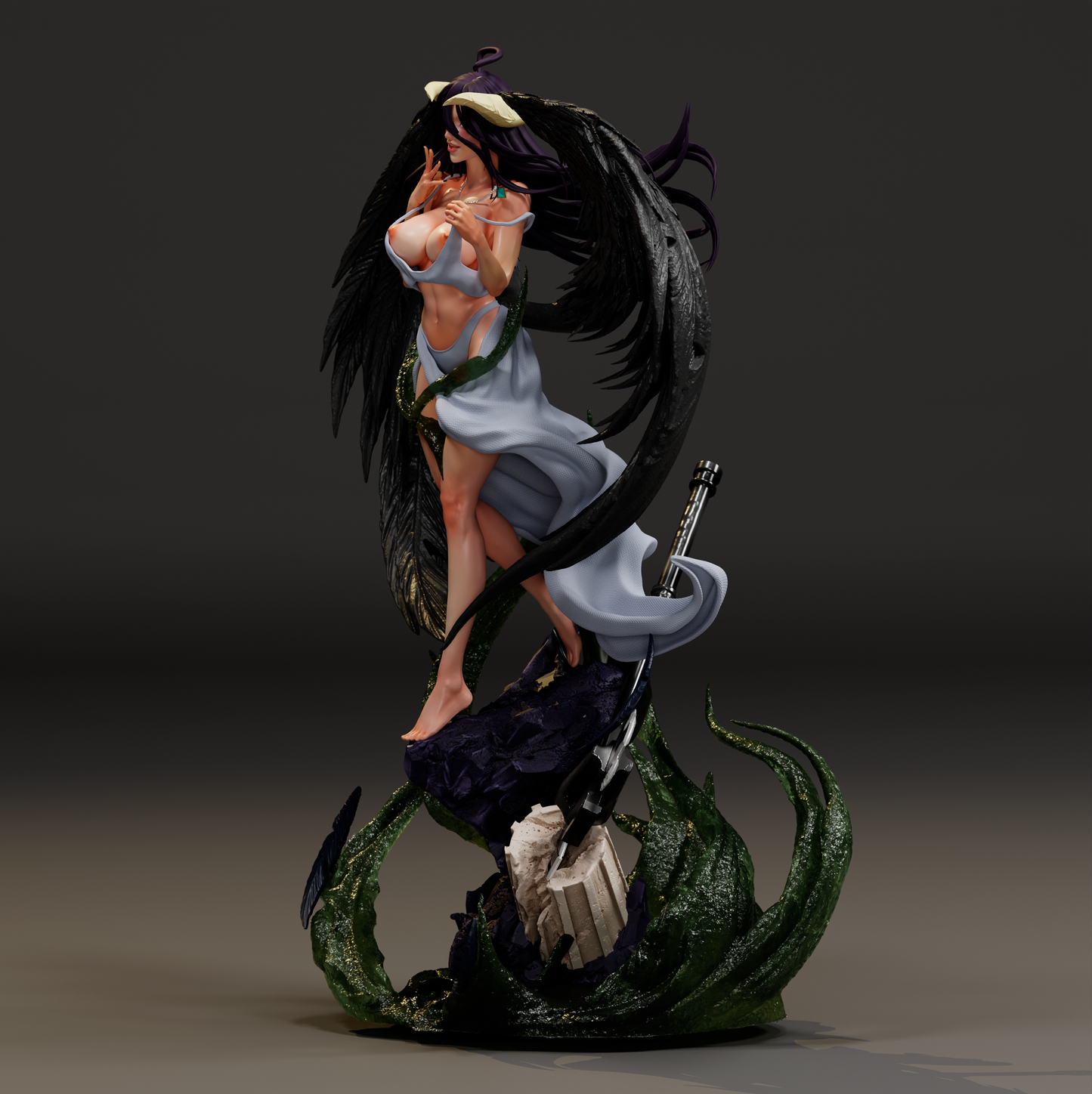 3217 Albedo NSFW - Overlord - STL 3D Print Files