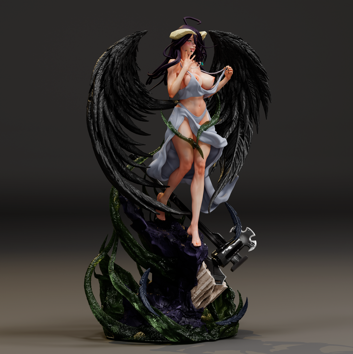 3217 Albedo NSFW - Overlord - STL 3D Print Files