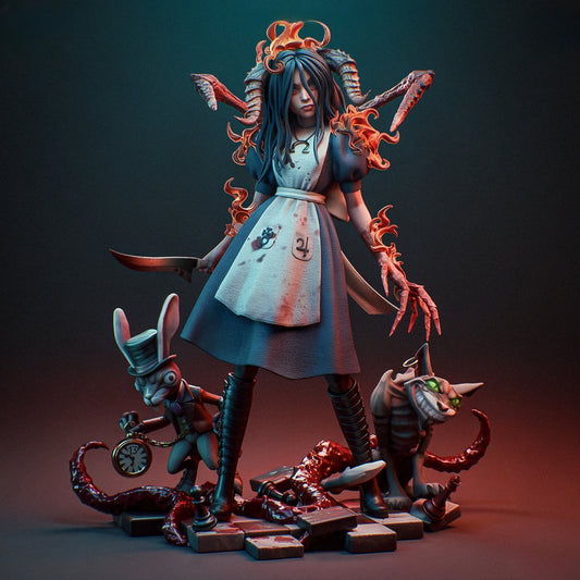 3507 Alice - Alice in Wonderland - STL 3D Print Files