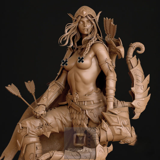 4929 Alleria Windrunner NSFW - WOW - STL 3D Print Files
