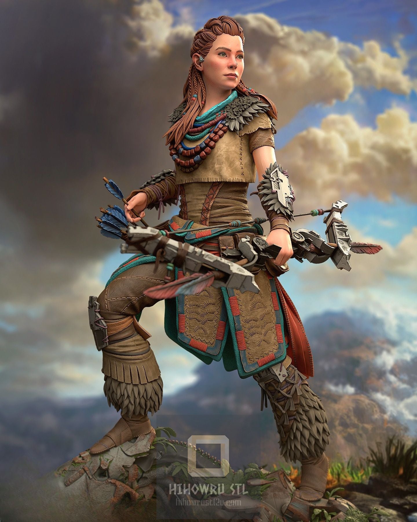 4320 Aloy - Horizon Zero Dawn - STL 3D Print Files