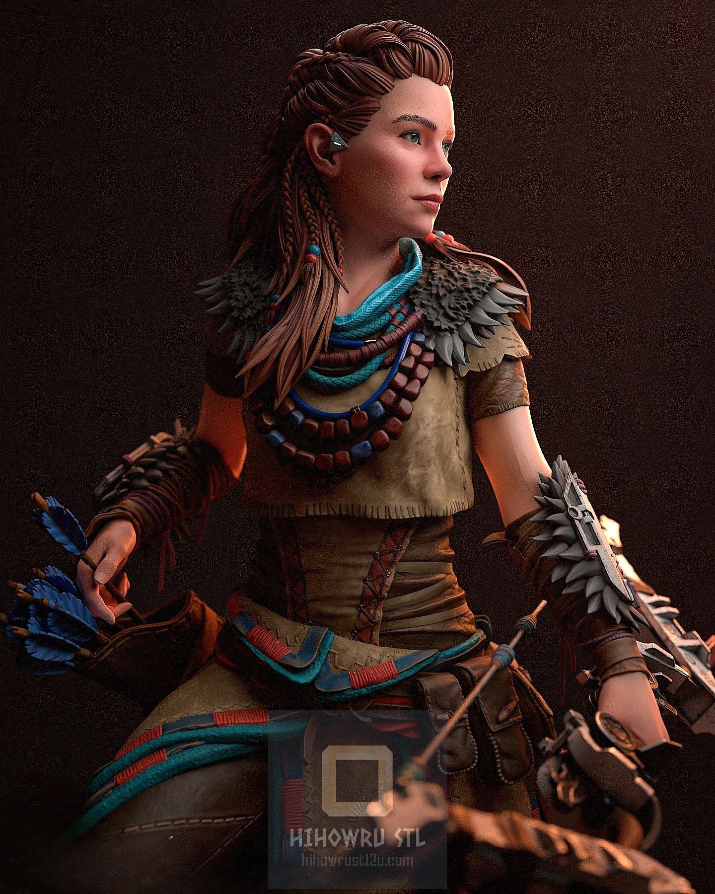 4320 Aloy - Horizon Zero Dawn - STL 3D Print Files