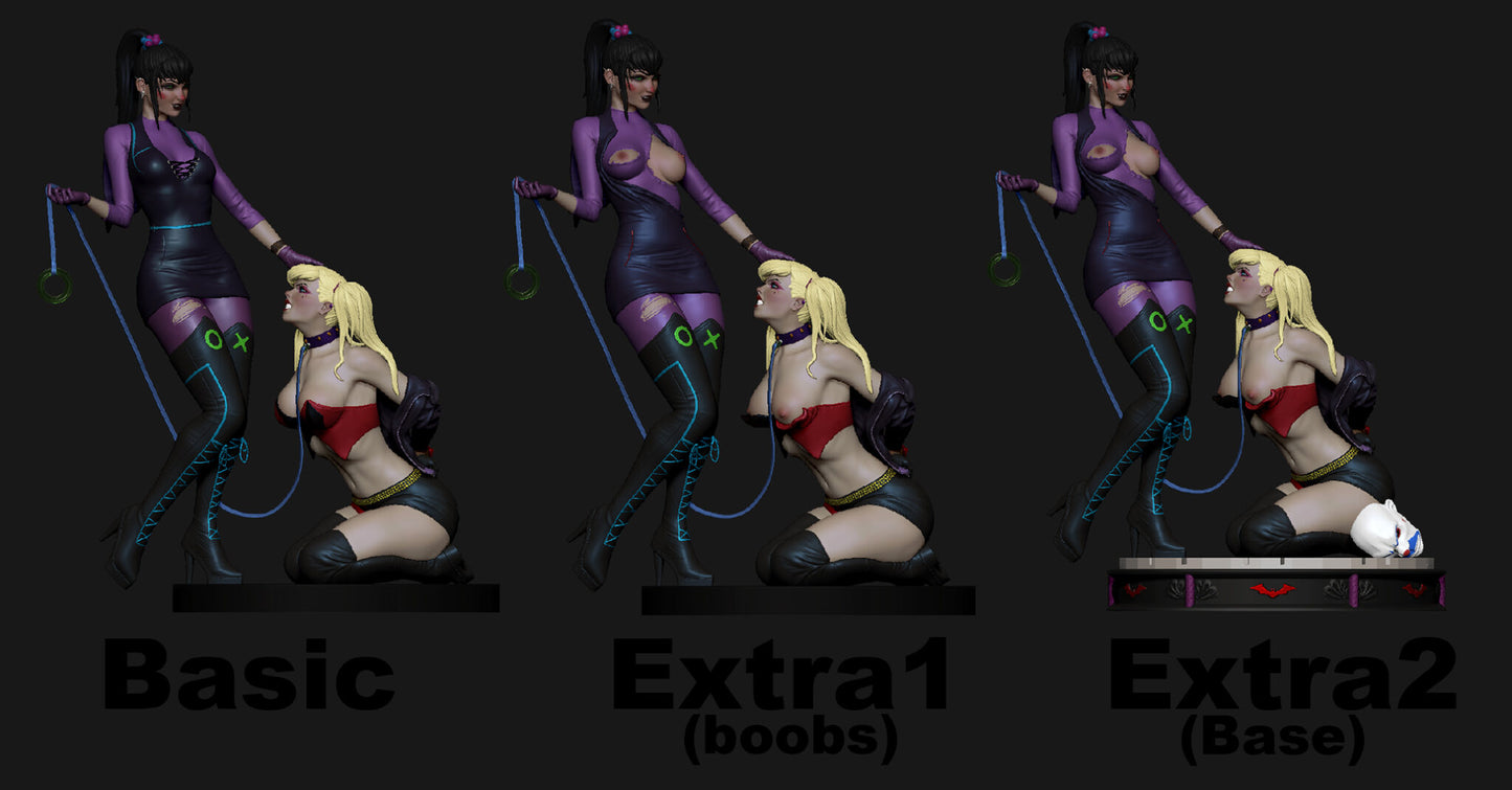 3021 Punchline And Harley Quinn NSFW - DC Comics - STL 3D Print Files
