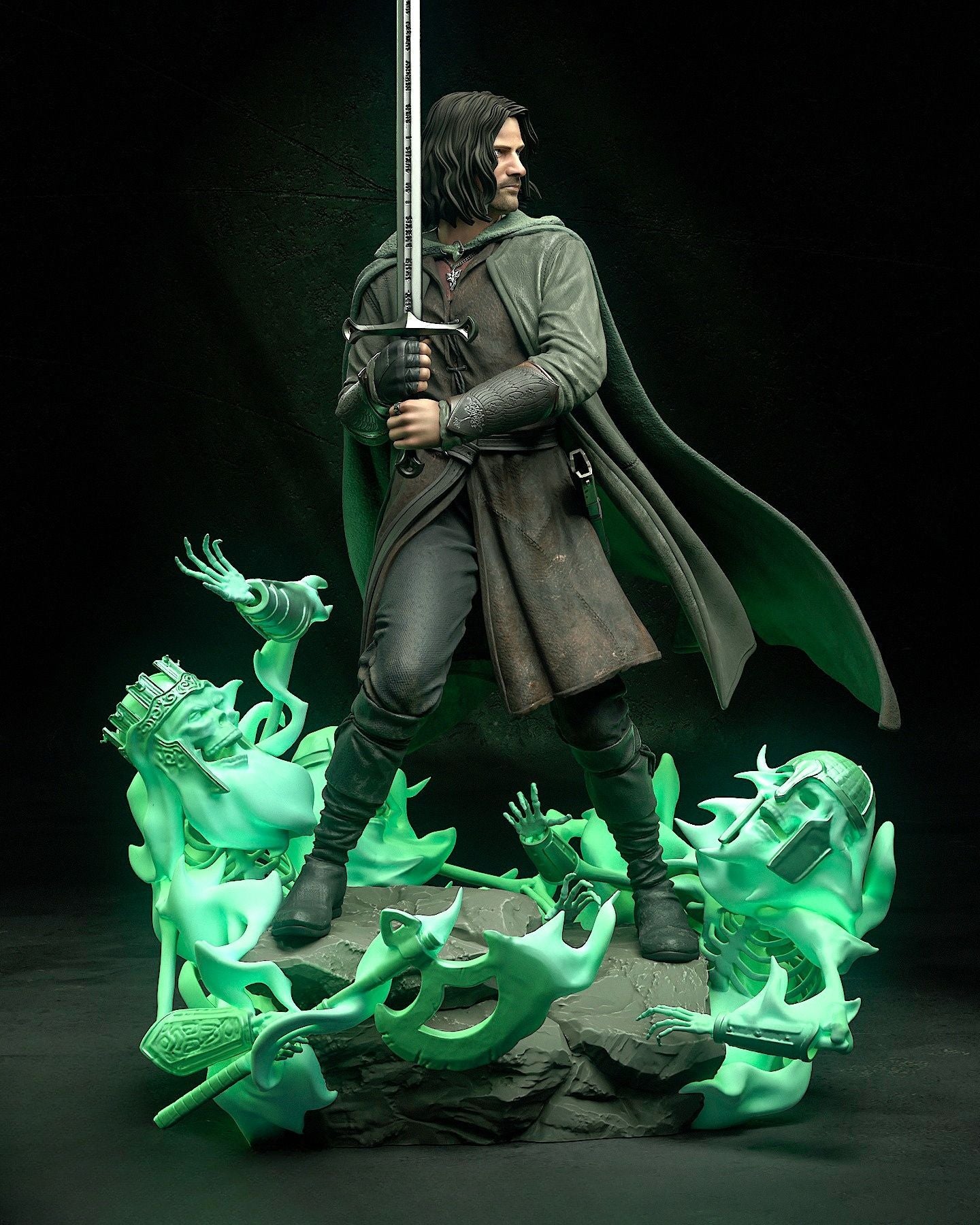 3939 Aragorn - Lord of the Rings - STL 3D Print Files