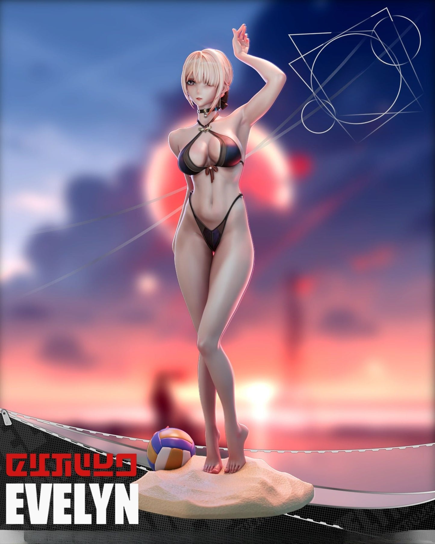 3817 Evelyn Chevalier - Zenless Zone Zero - STL 3D Print Files