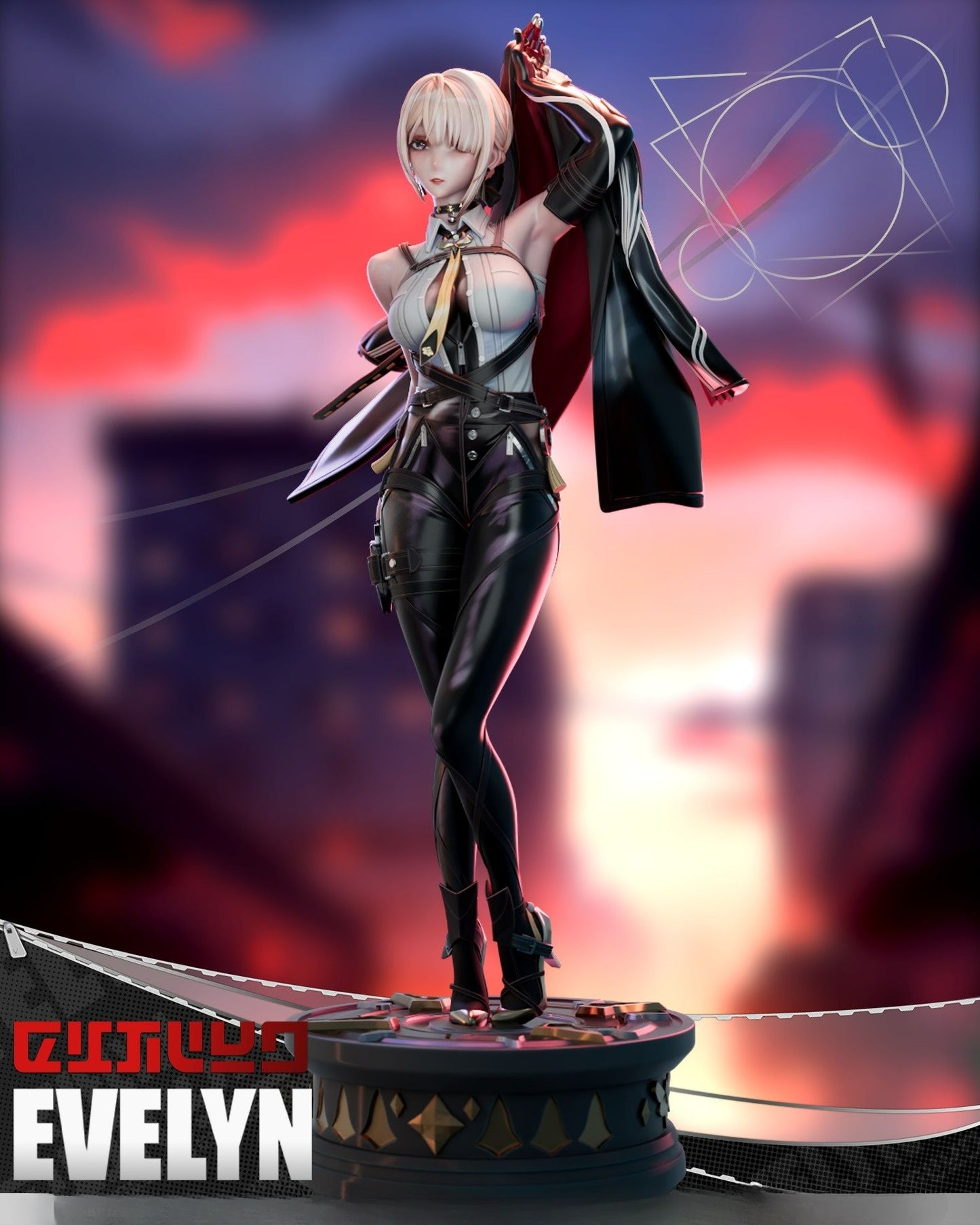 3817 Evelyn Chevalier - Zenless Zone Zero - STL 3D Print Files