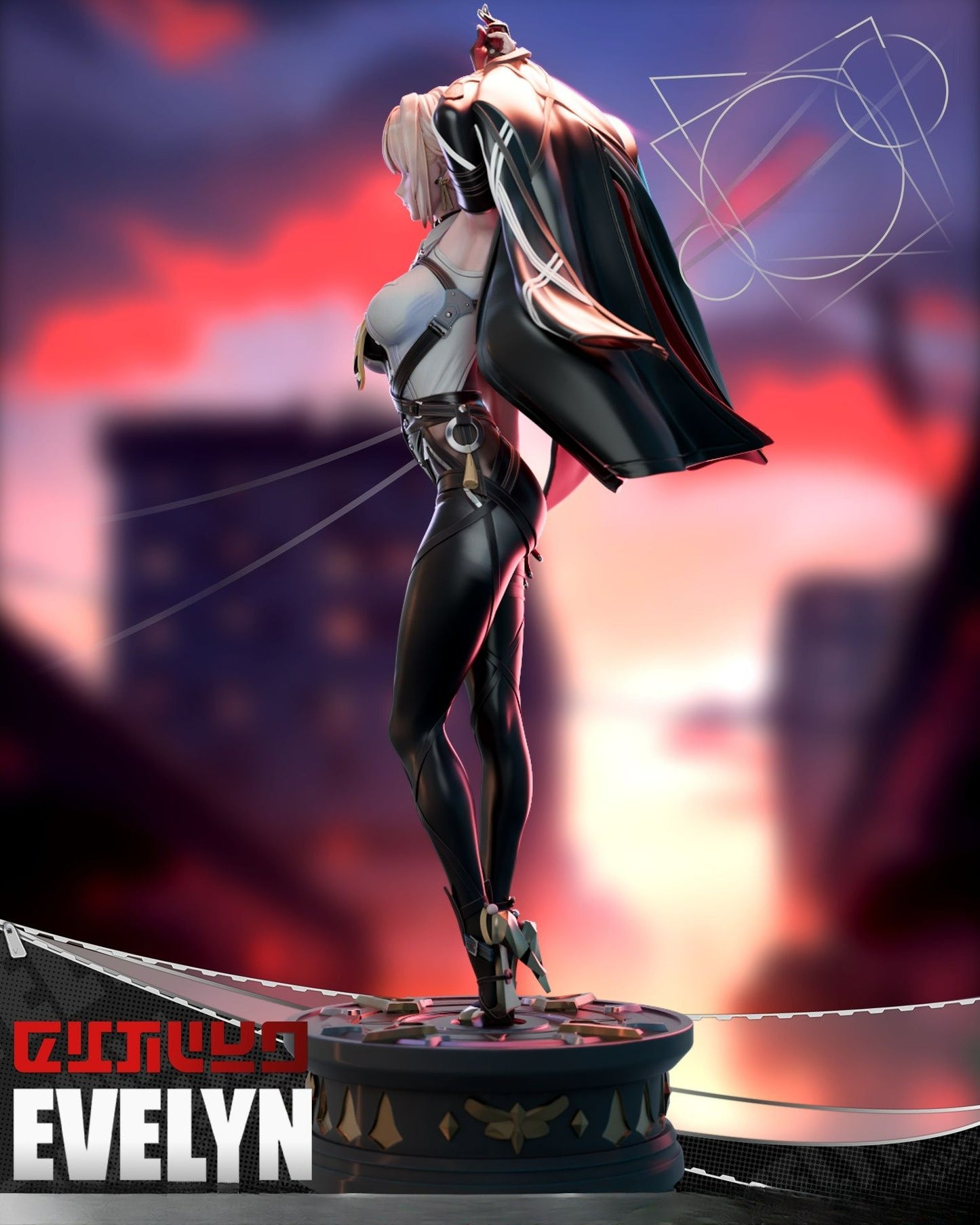 3817 Evelyn Chevalier - Zenless Zone Zero - STL 3D Print Files