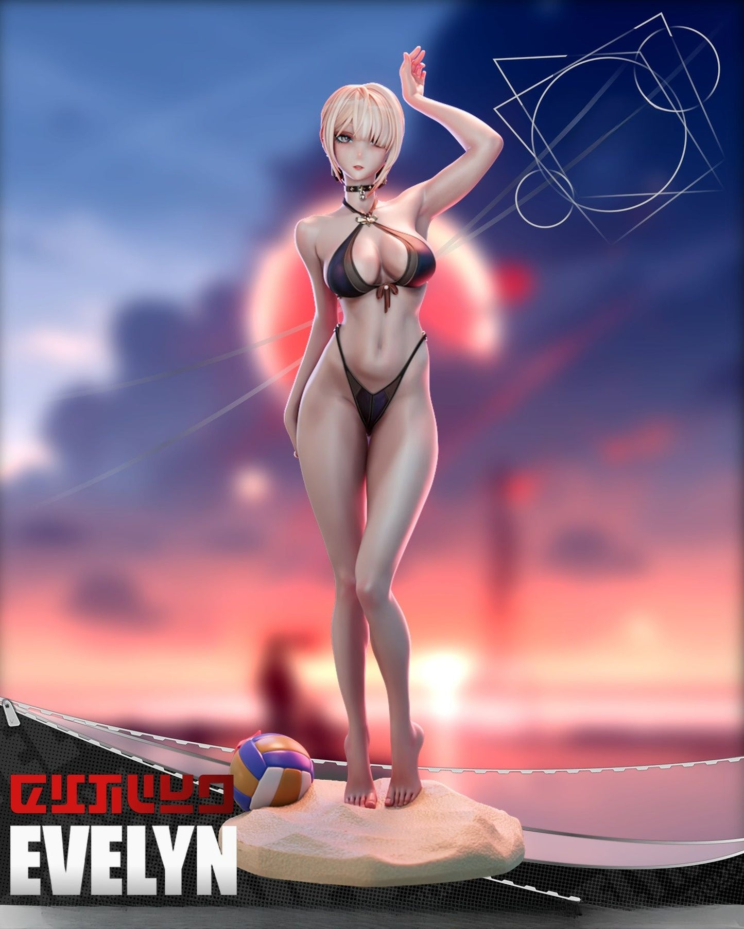3817 Evelyn Chevalier - Zenless Zone Zero - STL 3D Print Files