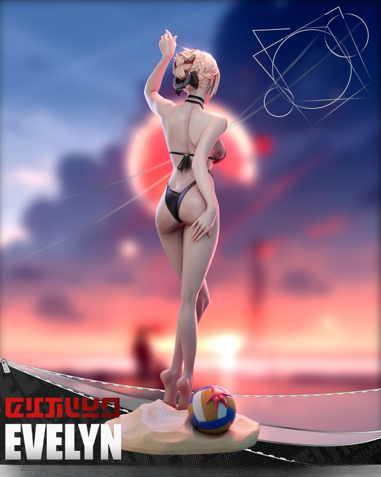 3817 Evelyn Chevalier - Zenless Zone Zero - STL 3D Print Files