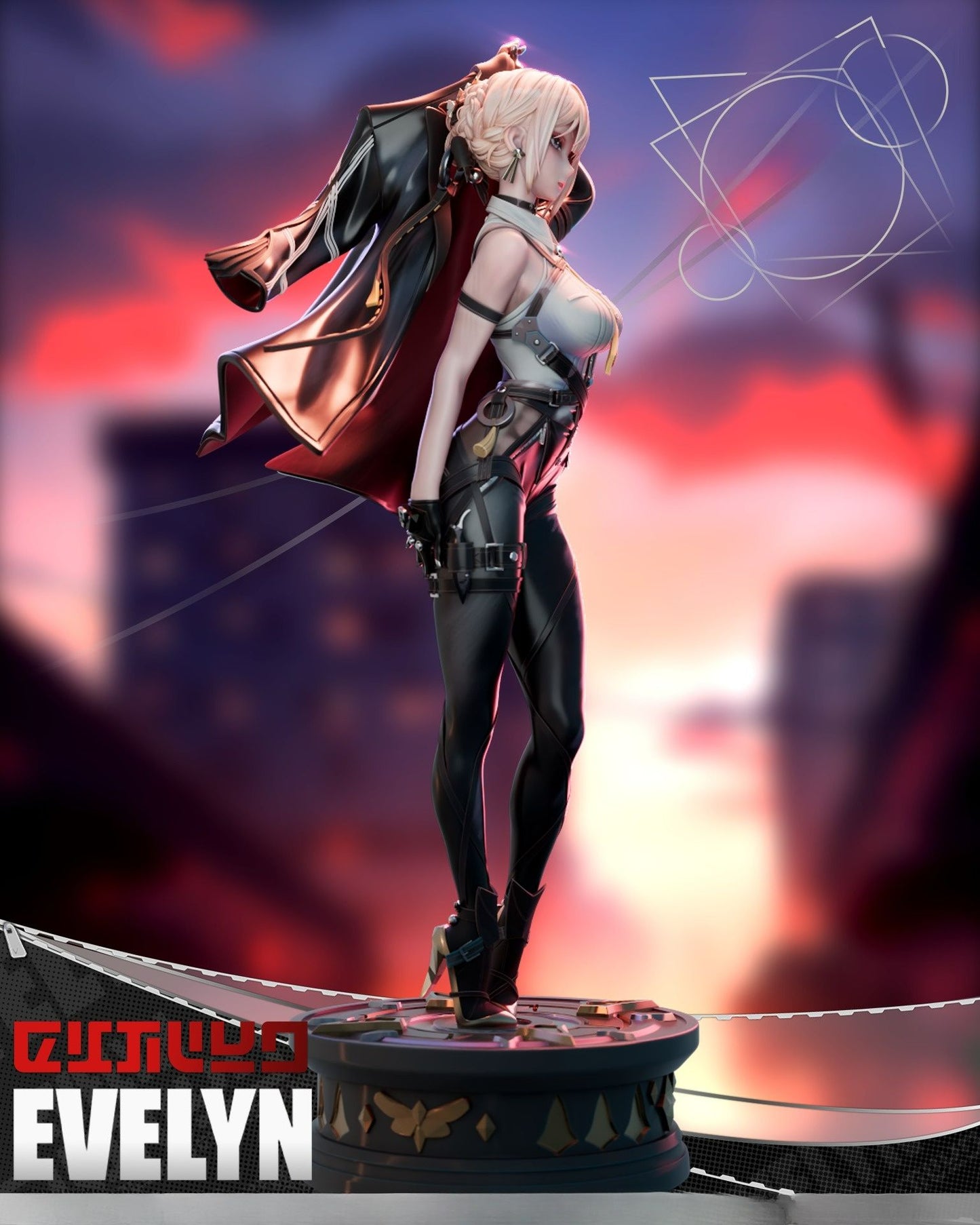 3817 Evelyn Chevalier - Zenless Zone Zero - STL 3D Print Files