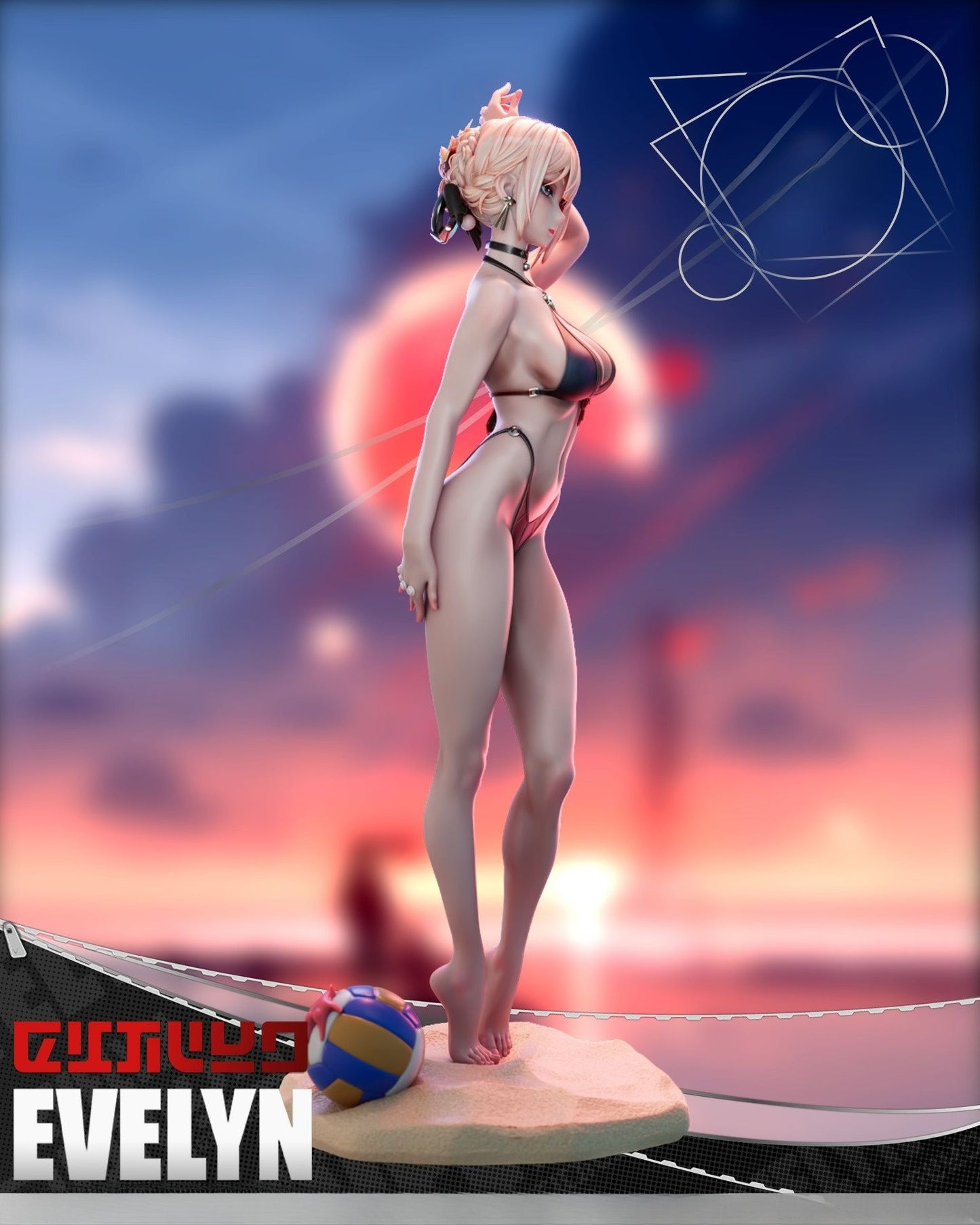 3817 Evelyn Chevalier - Zenless Zone Zero - STL 3D Print Files