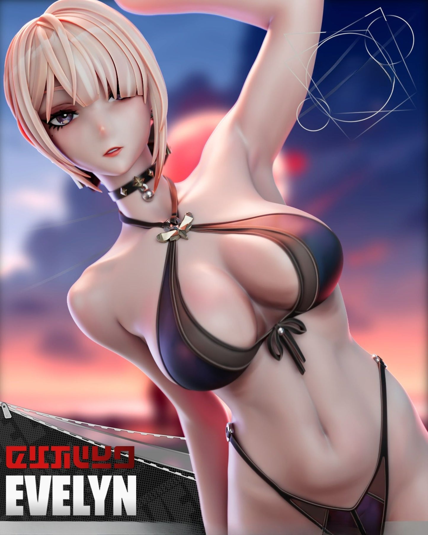 3817 Evelyn Chevalier - Zenless Zone Zero - STL 3D Print Files