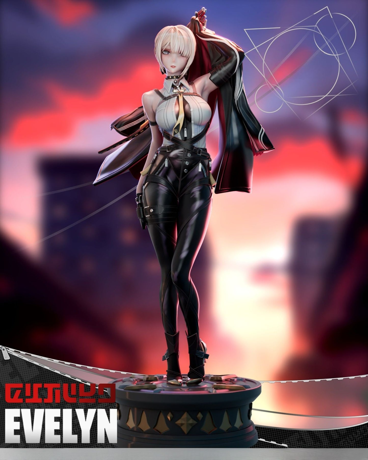 3817 Evelyn Chevalier - Zenless Zone Zero - STL 3D Print Files