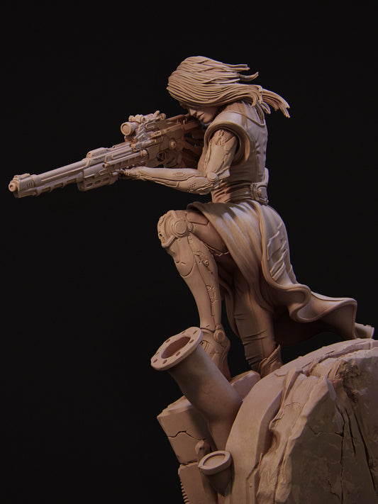 4124 Aryn - Sniper Assassin - STL 3d Print Files