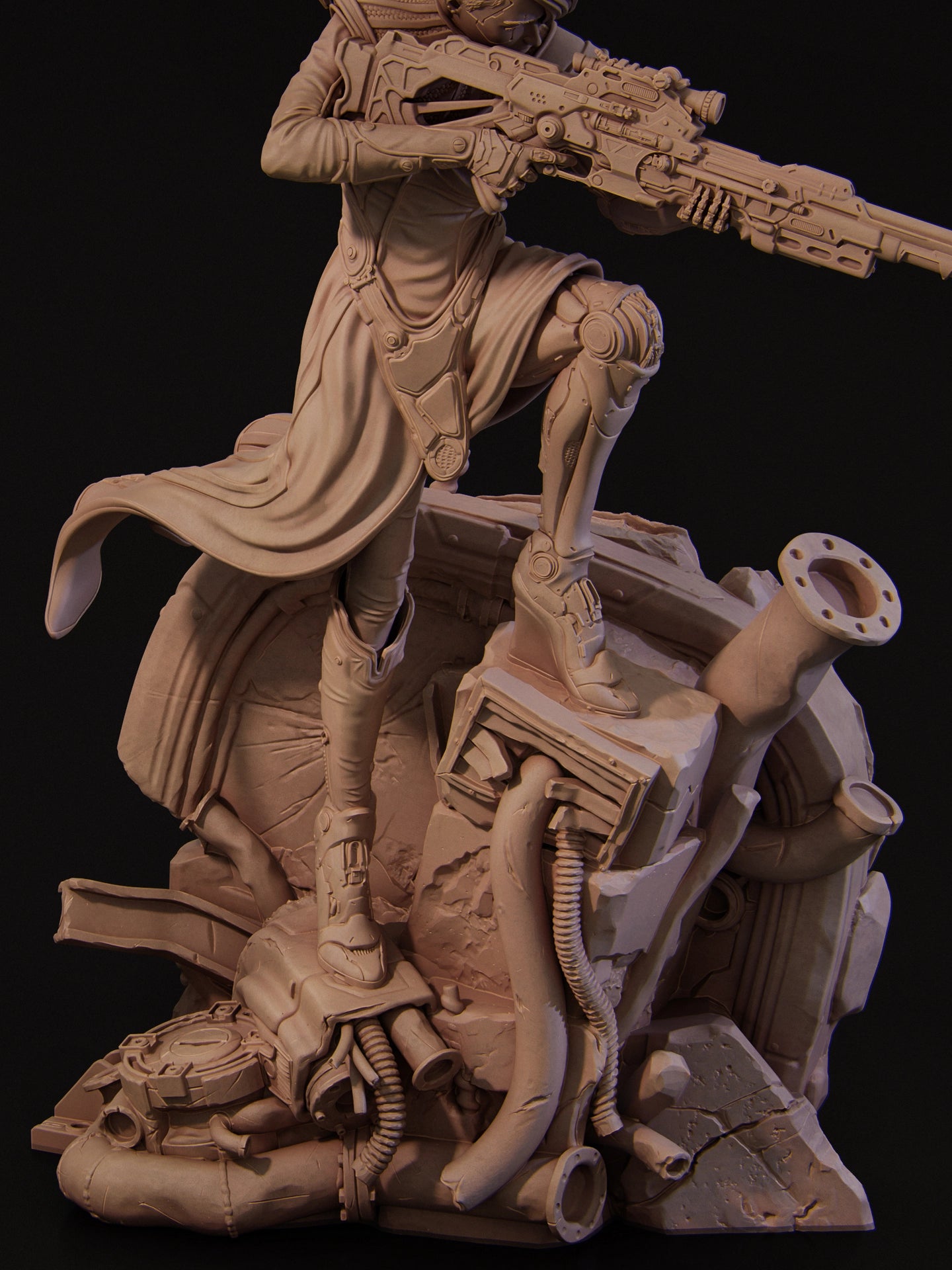 4124 Aryn - Sniper Assassin - STL 3d Print Files