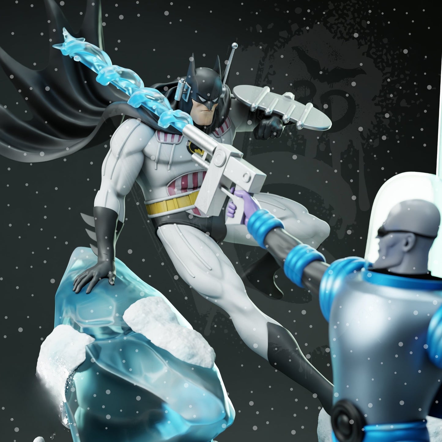 3423 Batman VS Mr. Freeze Diorama - DC COMICS - STL 3D Print Files