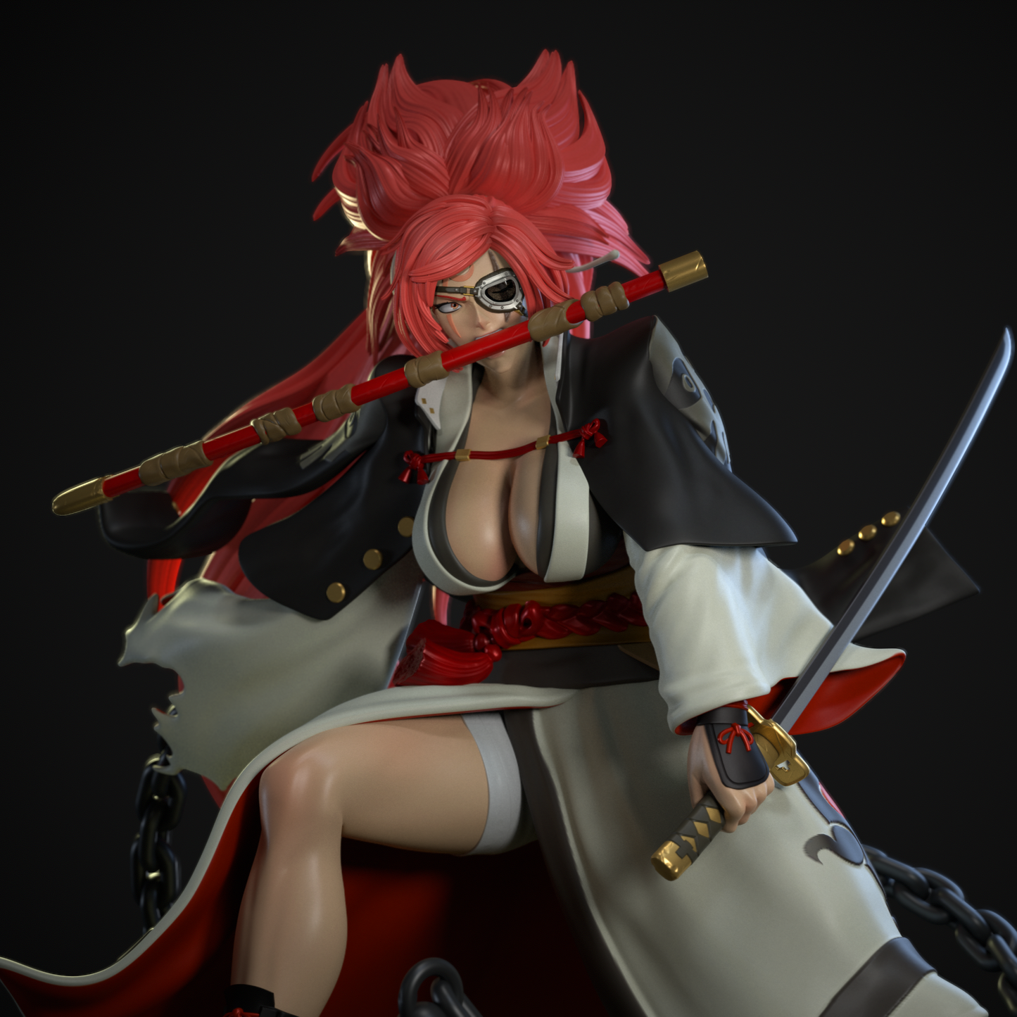 3694 Baiken - Guilty Gear - STL 3D Print Files