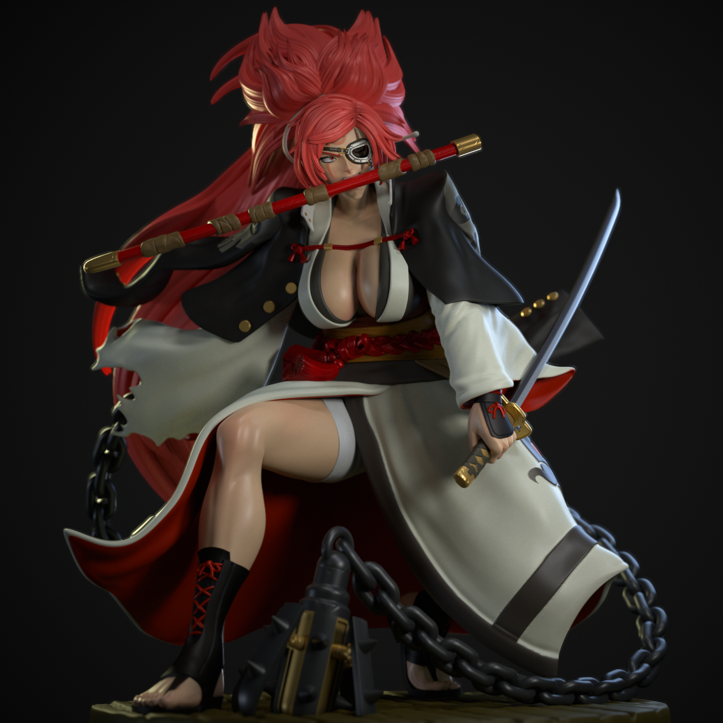 3694 Baiken - Guilty Gear - STL 3D Print Files