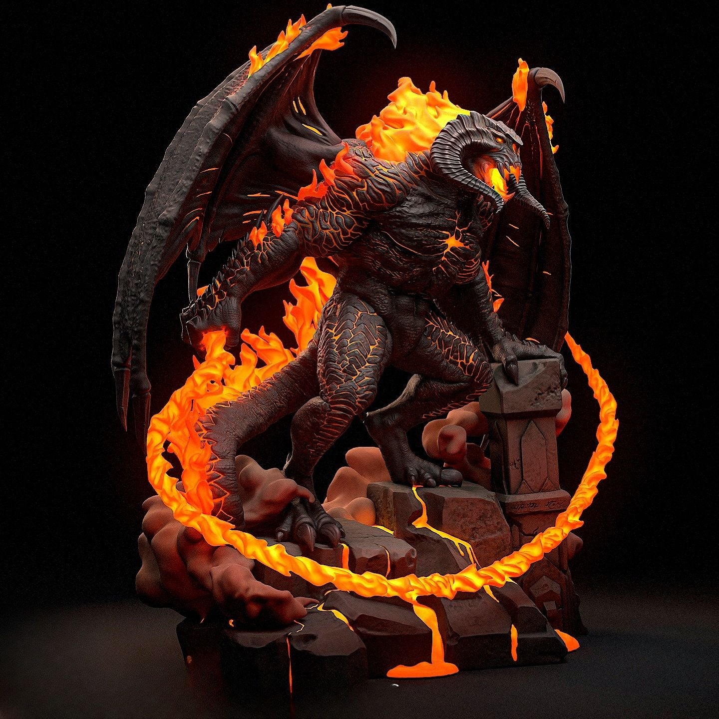 3940 Balrog - The Lord of the Rings - STL 3D Print Files