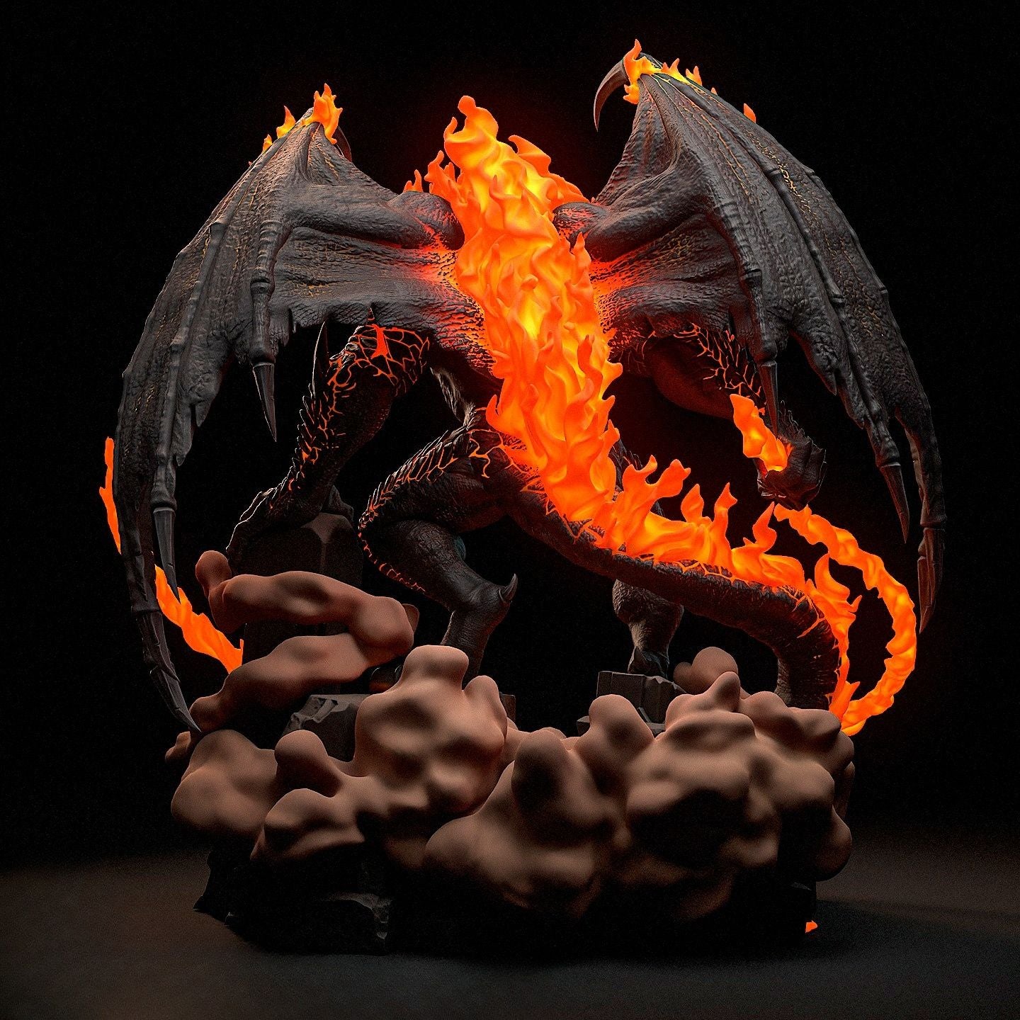 3940 Balrog - The Lord of the Rings - STL 3D Print Files