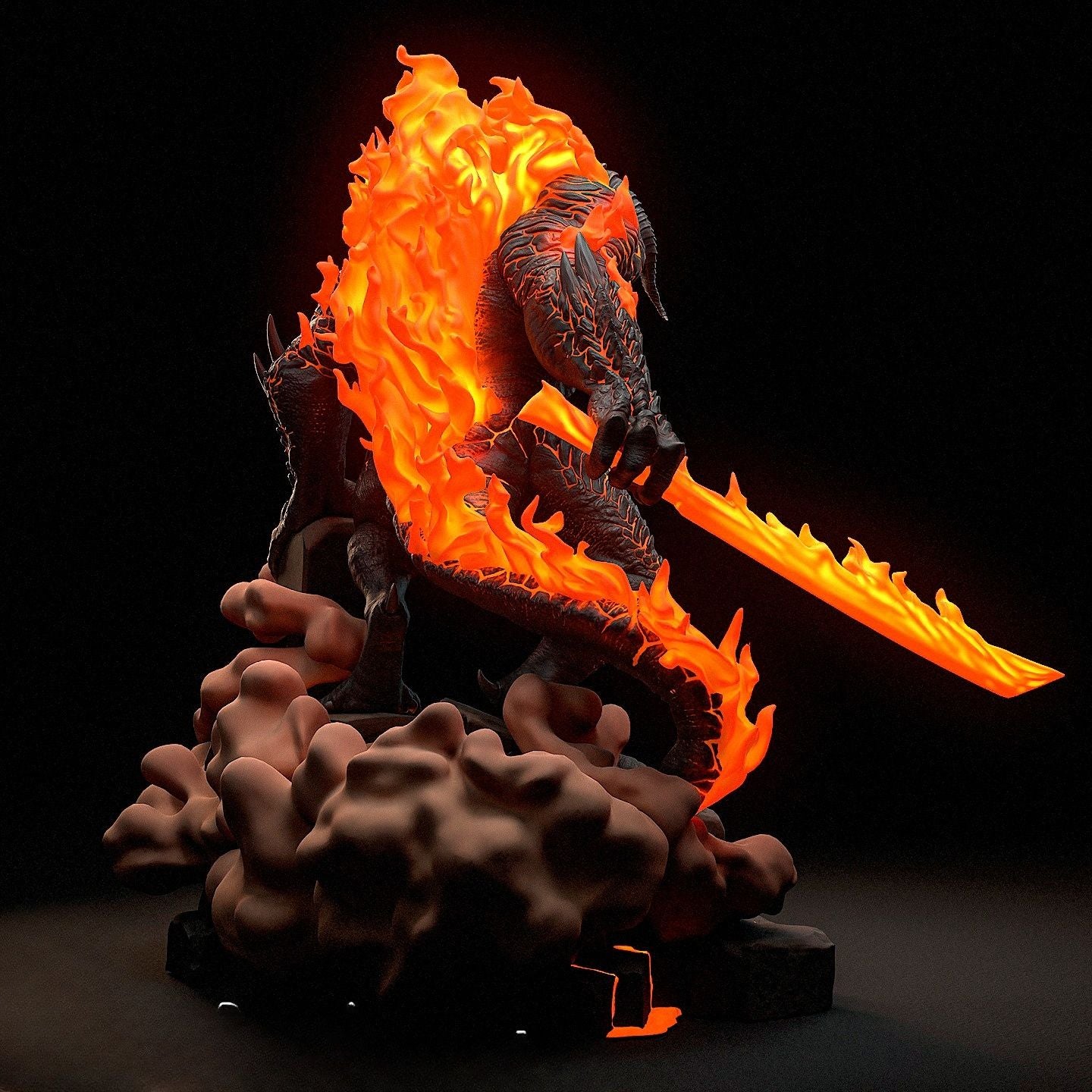 3940 Balrog - The Lord of the Rings - STL 3D Print Files