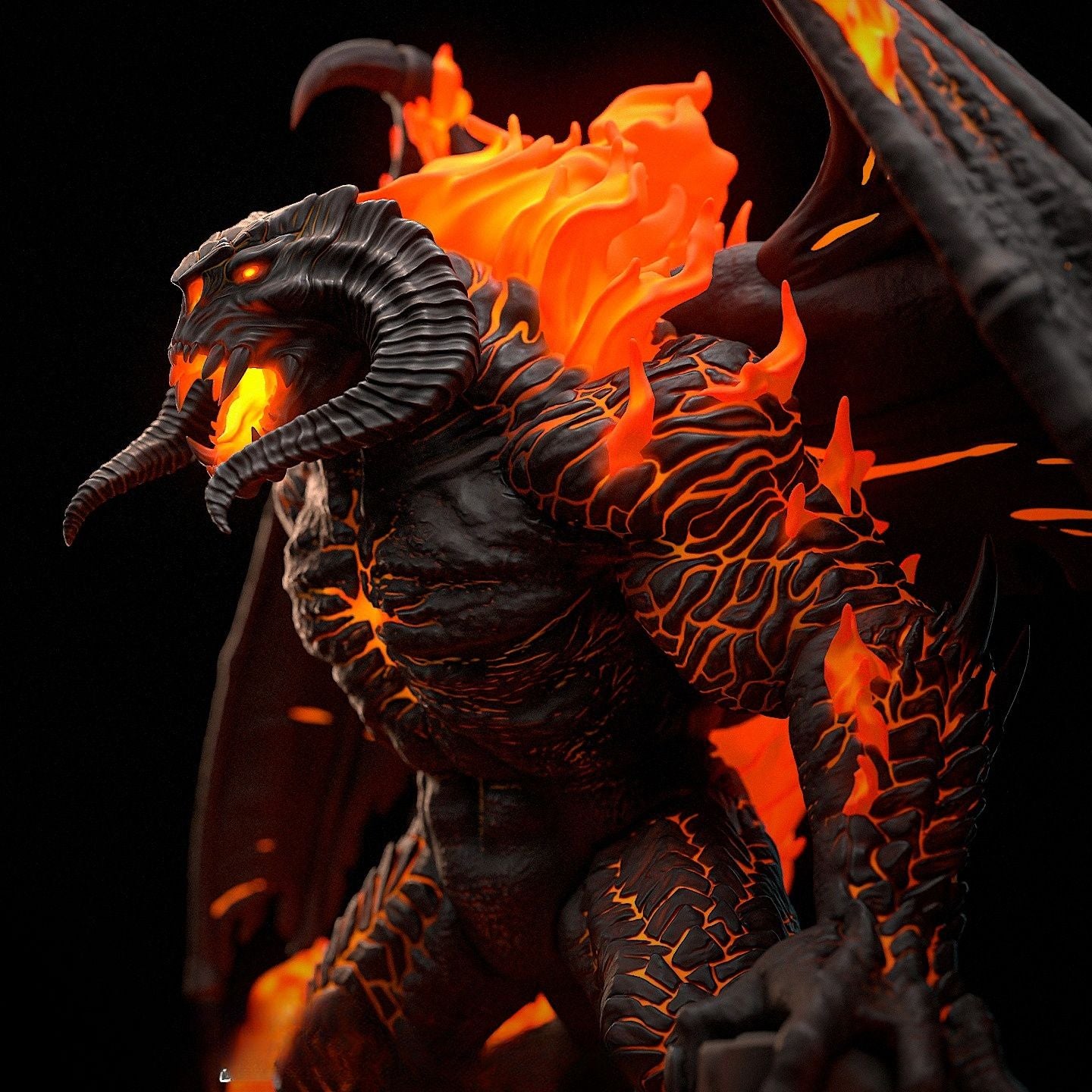 3940 Balrog - The Lord of the Rings - STL 3D Print Files