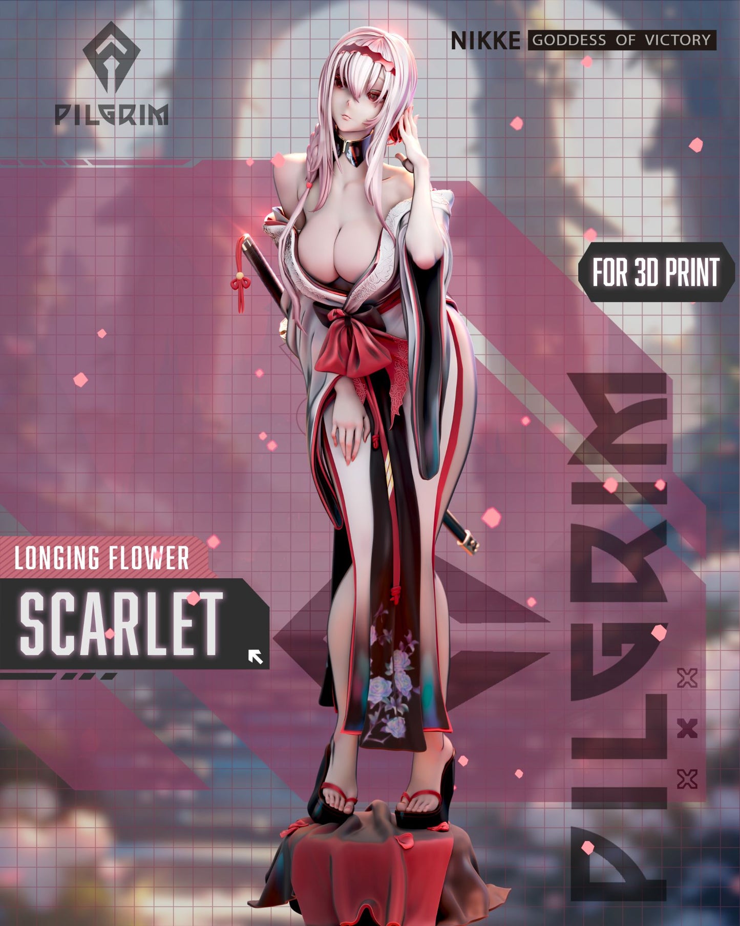 4217 Scarlet NSFW - Nikke Goddess of Victory - STL 3D Print Files