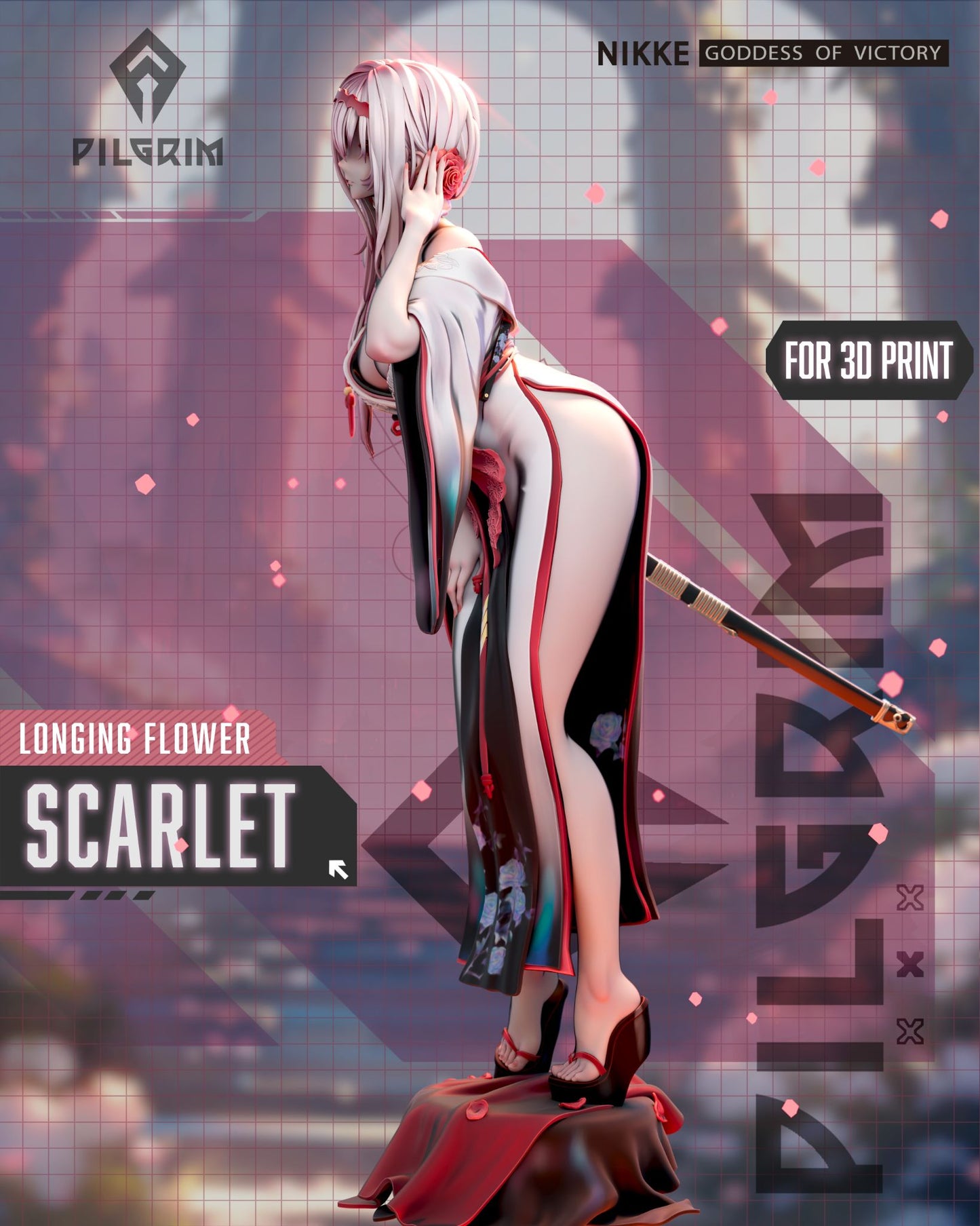 4217 Scarlet NSFW - Nikke Goddess of Victory - STL 3D Print Files