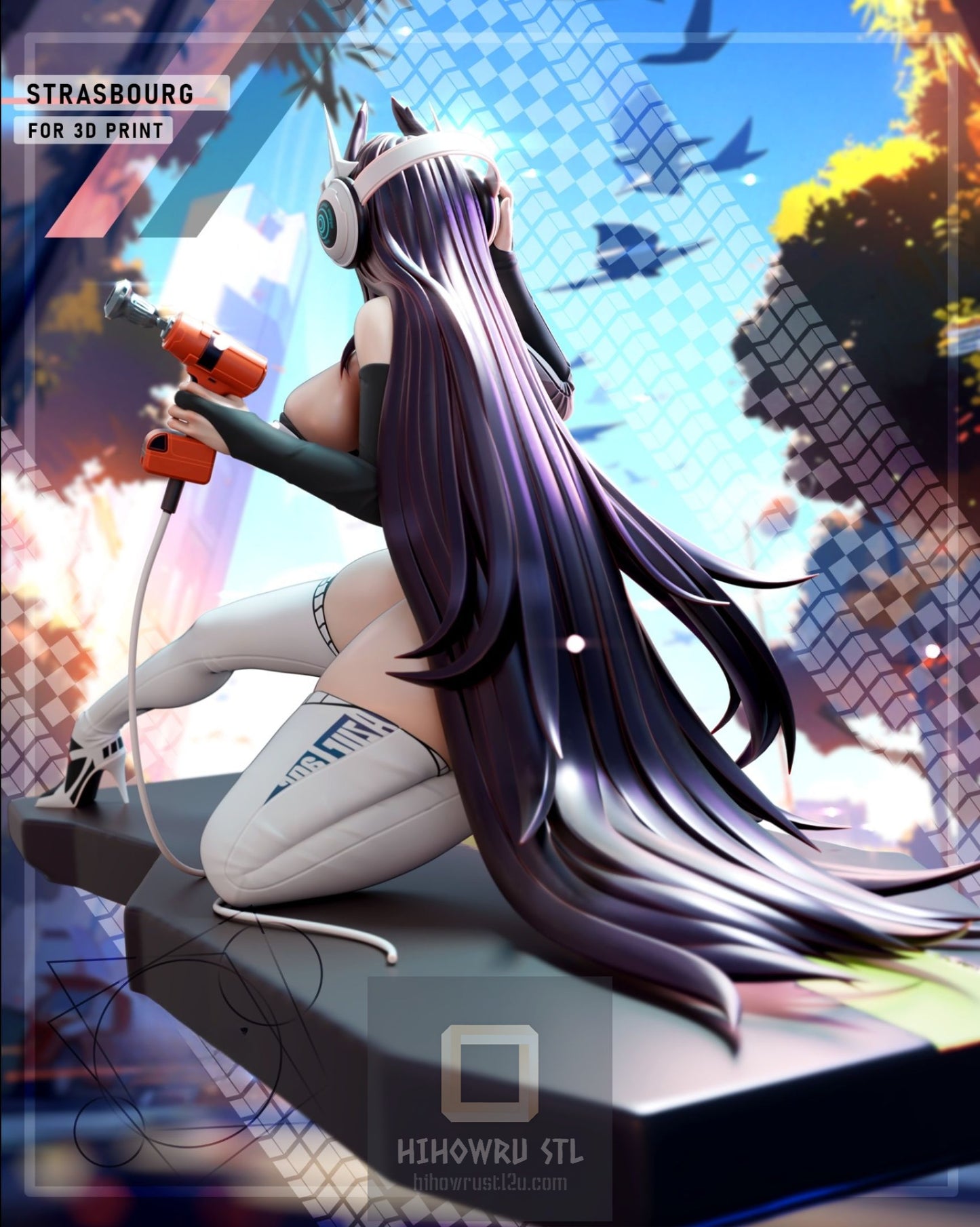 4318 Strasbourg - Azur Lane - STL 3D Print Files