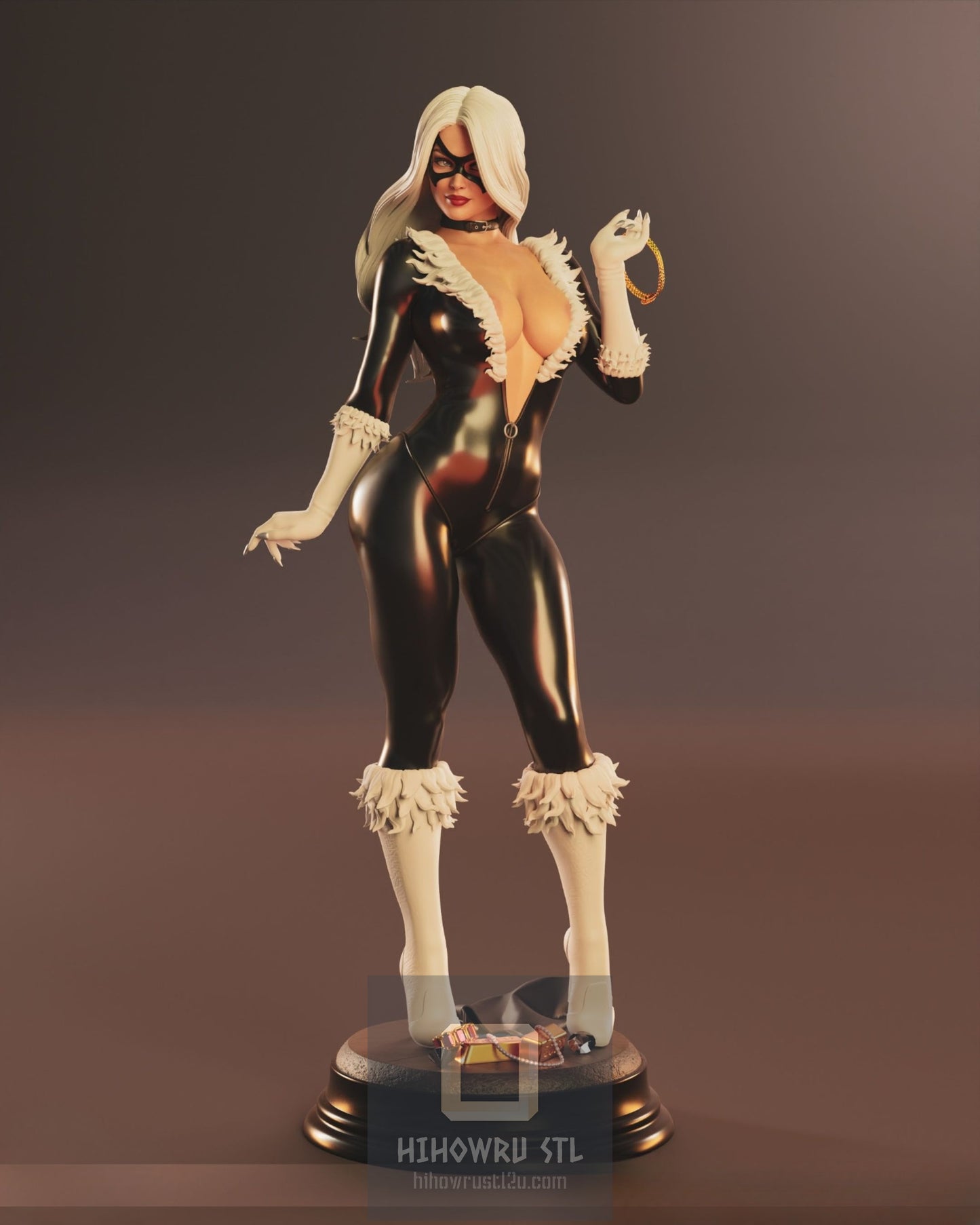 4333 Black Cat NSFW - Marvel Comics - STL 3D Print Files X 3D Animations