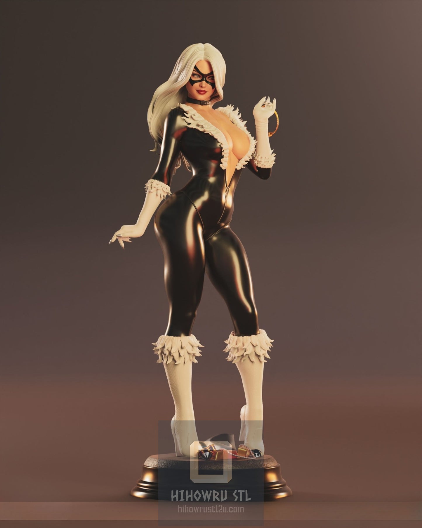 4333 Black Cat NSFW - Marvel Comics - STL 3D Print Files X 3D Animations