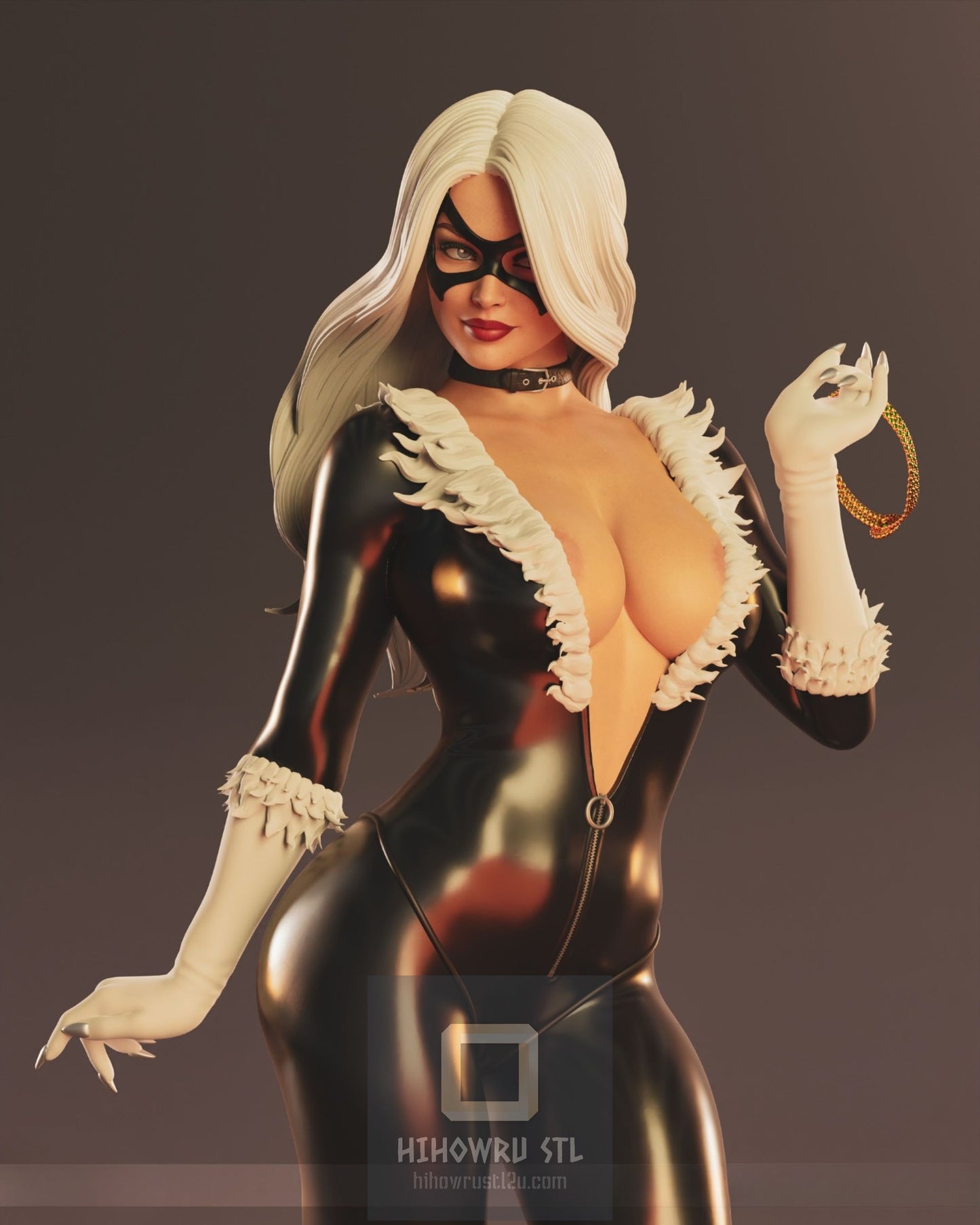 4333 Black Cat NSFW - Marvel Comics - STL 3D Print Files X 3D Animations