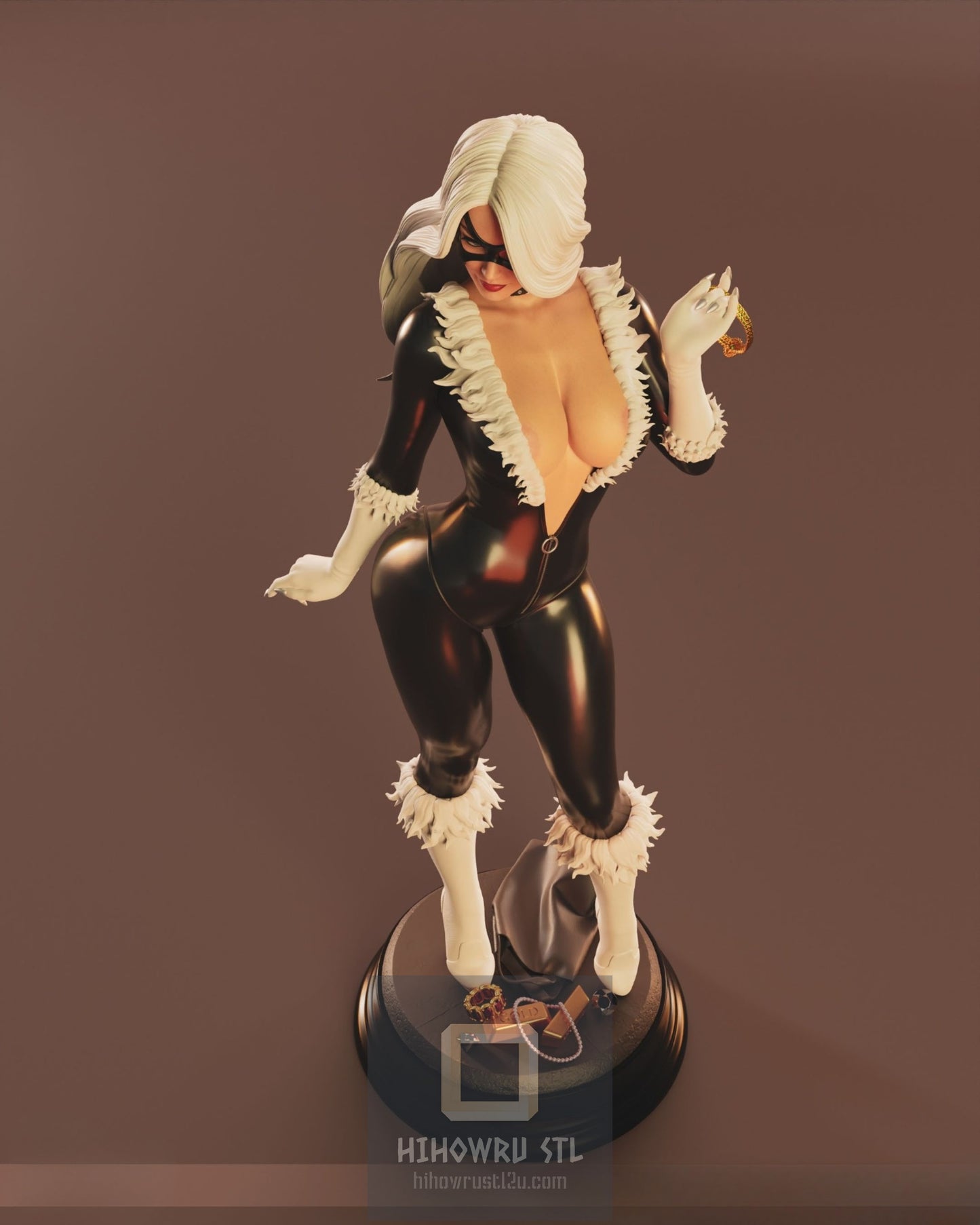 4333 Black Cat NSFW - Marvel Comics - STL 3D Print Files X 3D Animations